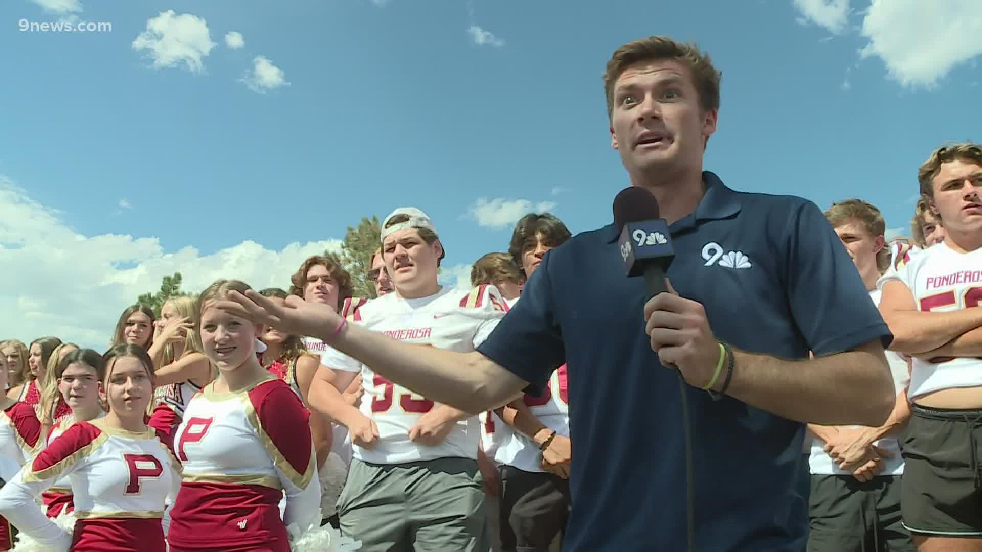 Scotty Gange visited the pep rally at Ponderosa High School ahead of the 9Preps Game of the Week.