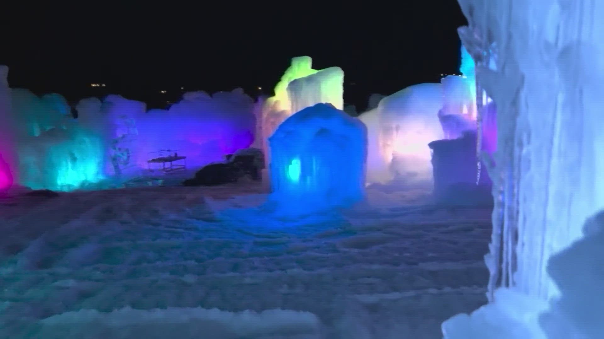 The ice castles in Cripple Creek opened Tuesday— local and international artisans prepared for months for today's opening.