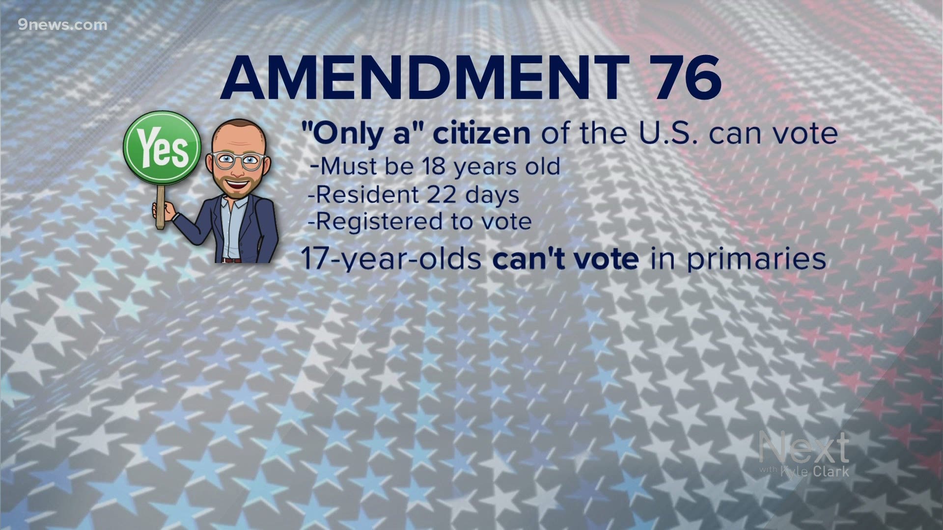 Amendment 76 asks to change one word in the state constitution regarding elections. Marshall Zelinger breaks it down.