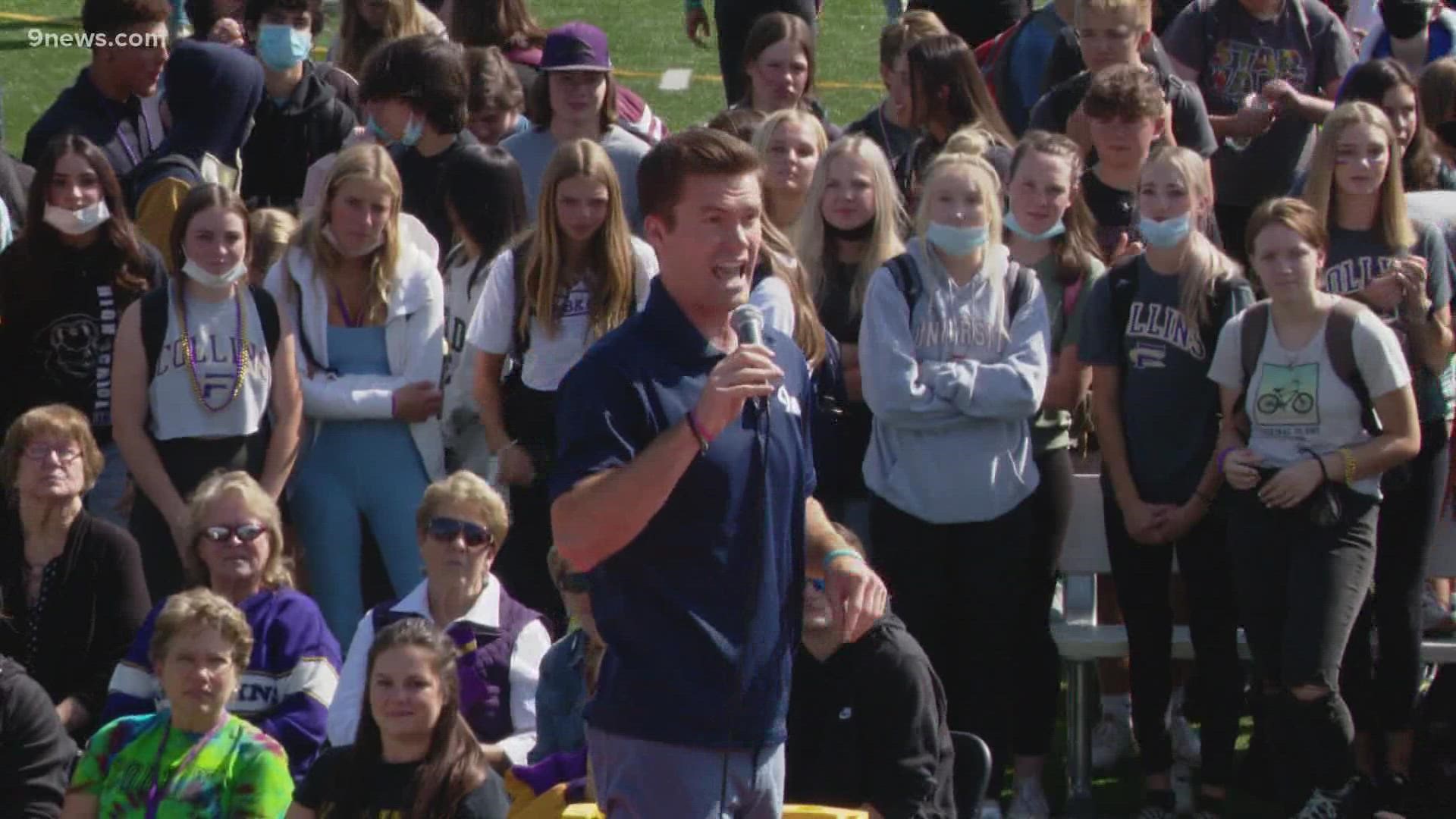 The Lambkins and Lobos will play on Friday night at French Field and 9NEWS' Scotty Gange was there as Fort Collins got excited for the game.