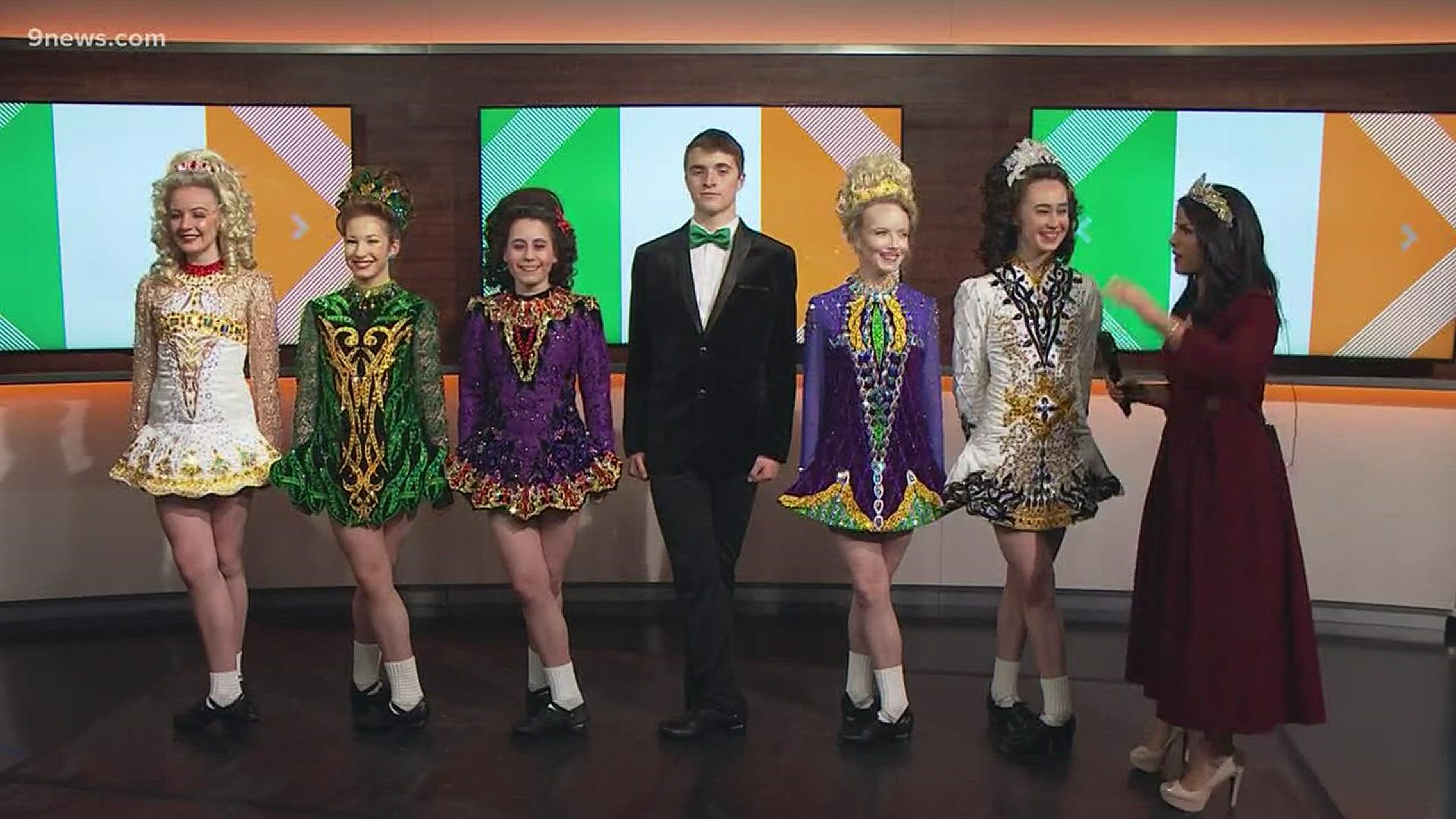 Ahead of St. Patrick's Day, some Irish dancers from the Wick School of Irish Dance stopped by to show off their skills.