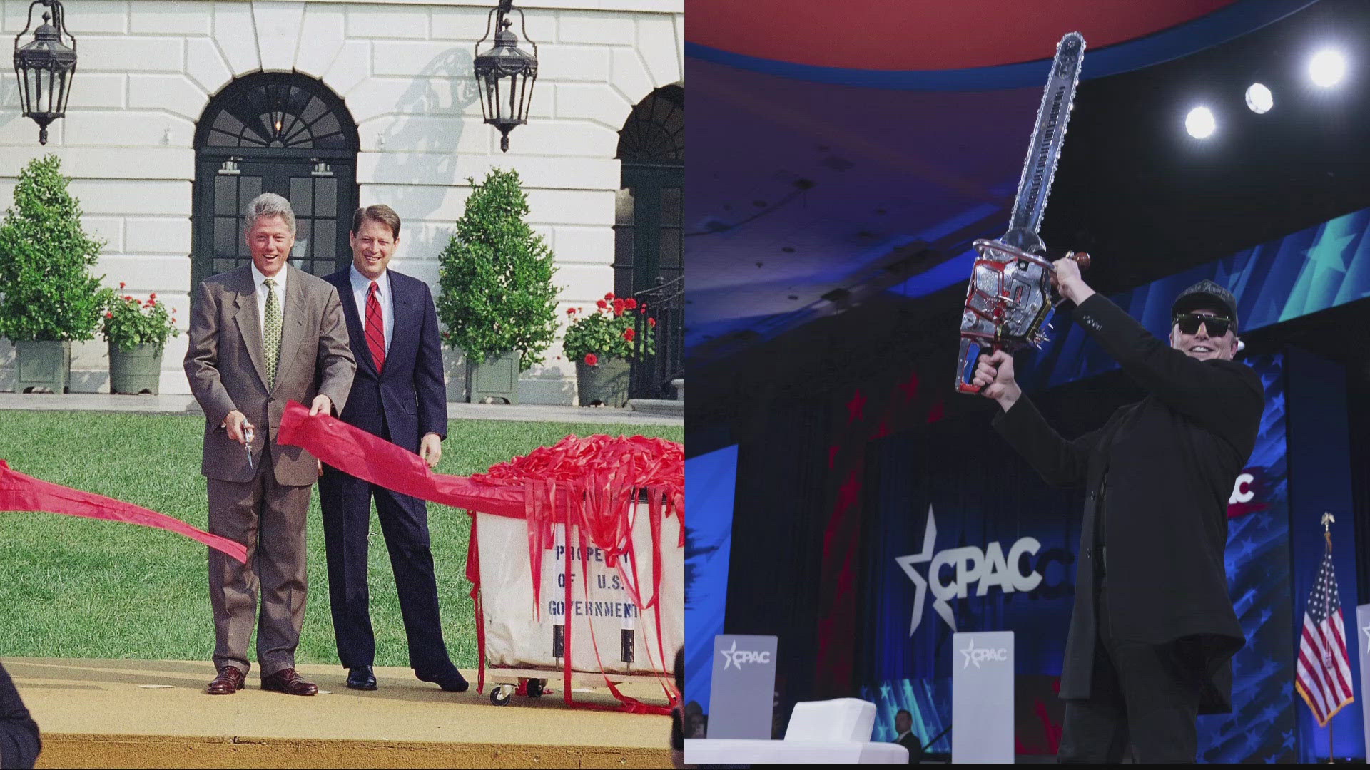 Elon Musk, supporters, invoke Clinton federal cuts to defend controversial  DOGE action