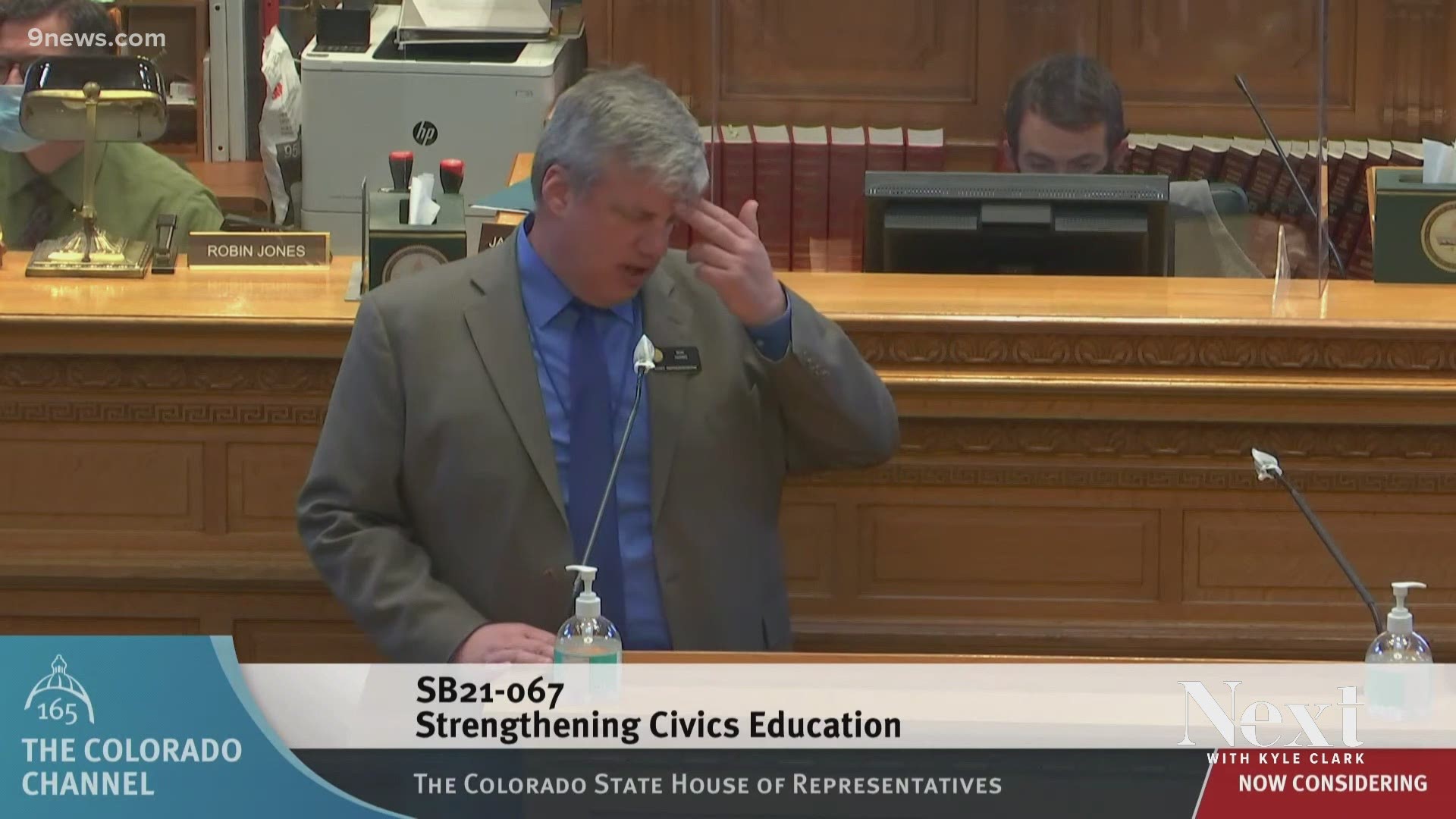 Republican State Rep. Ron Hanks made the comment on the House floor while debating a bill about civics classes in Colorado schools.
