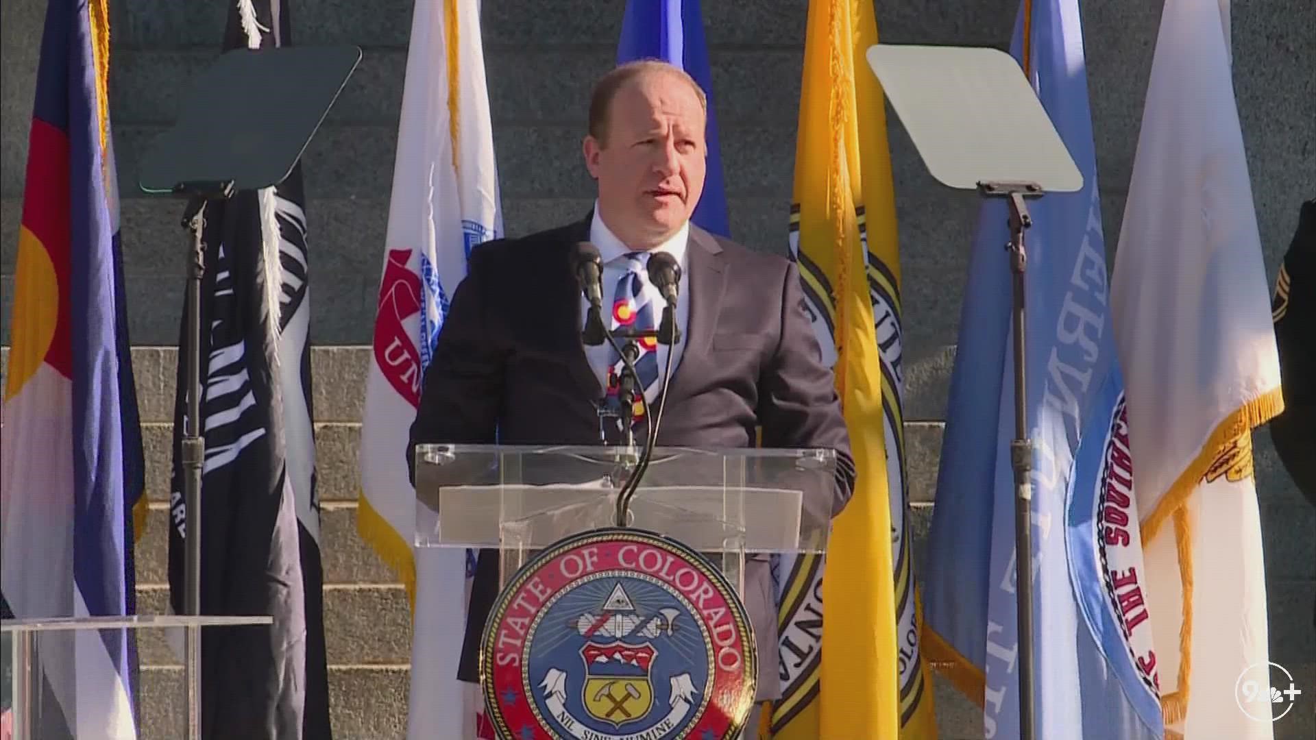 Gov. Jared Polis and Lt. Gov. Dianne Primavera were sworn in during a ceremony Tuesday at the Colorado State Capitol.