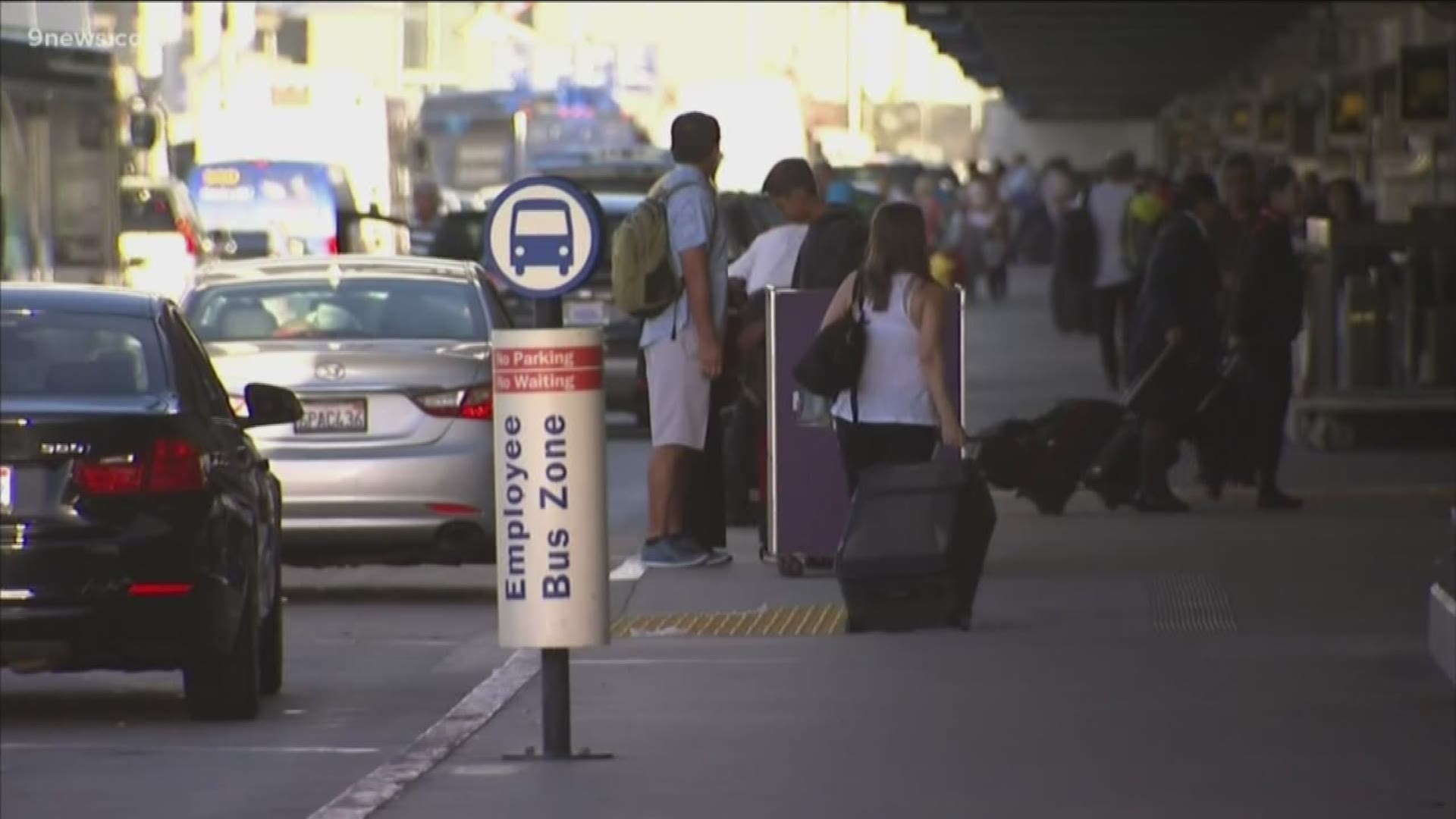 Health departments in Denver and Los Angeles are warning people who may have been at those airports last Wednesday to keep an eye out for symptoms.