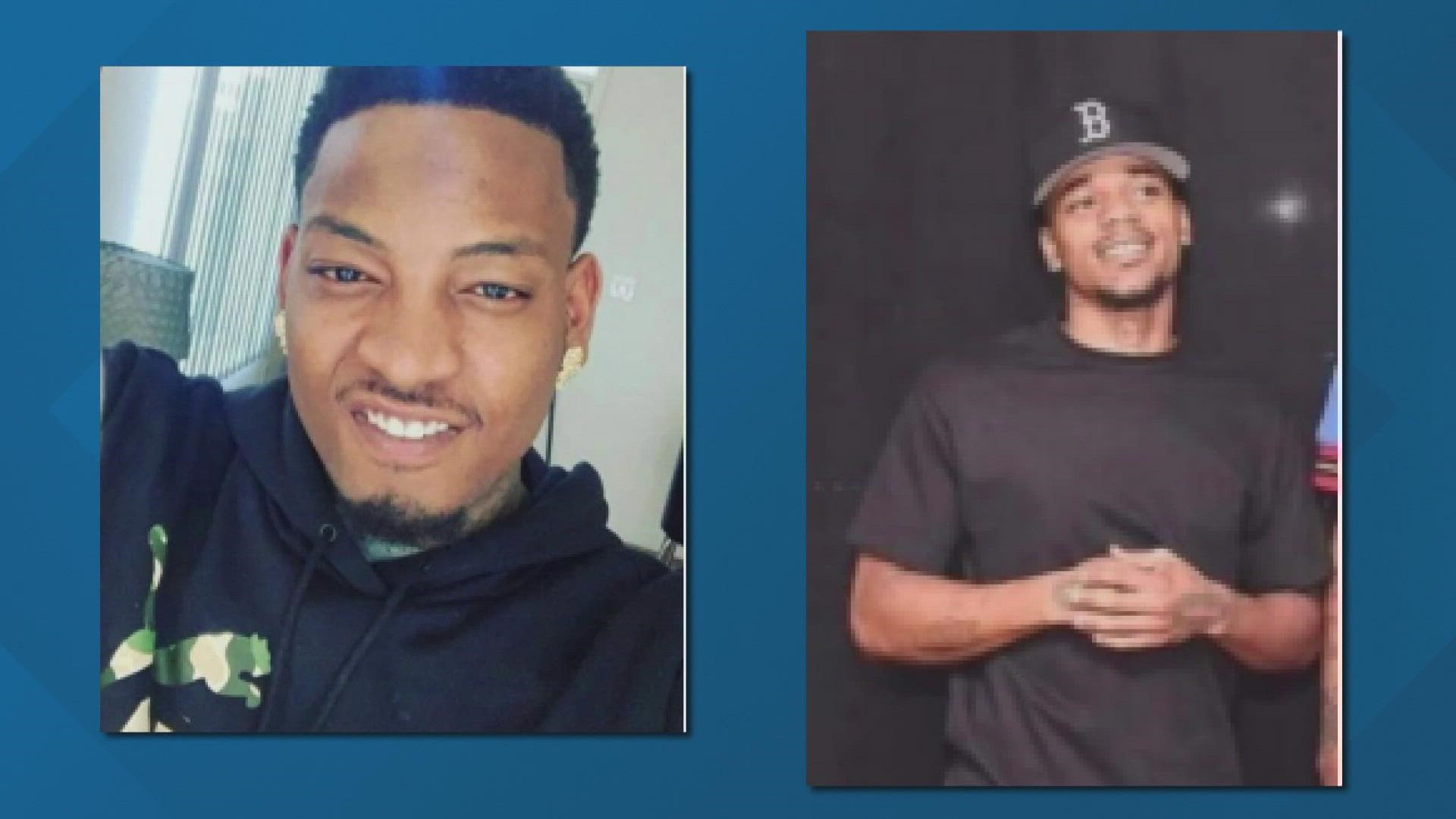 Deandre Lewis and Raeshaud Jackson died after a shooting in the 9800 block of East Girard Avenue early Sunday morning, Denver Police said.