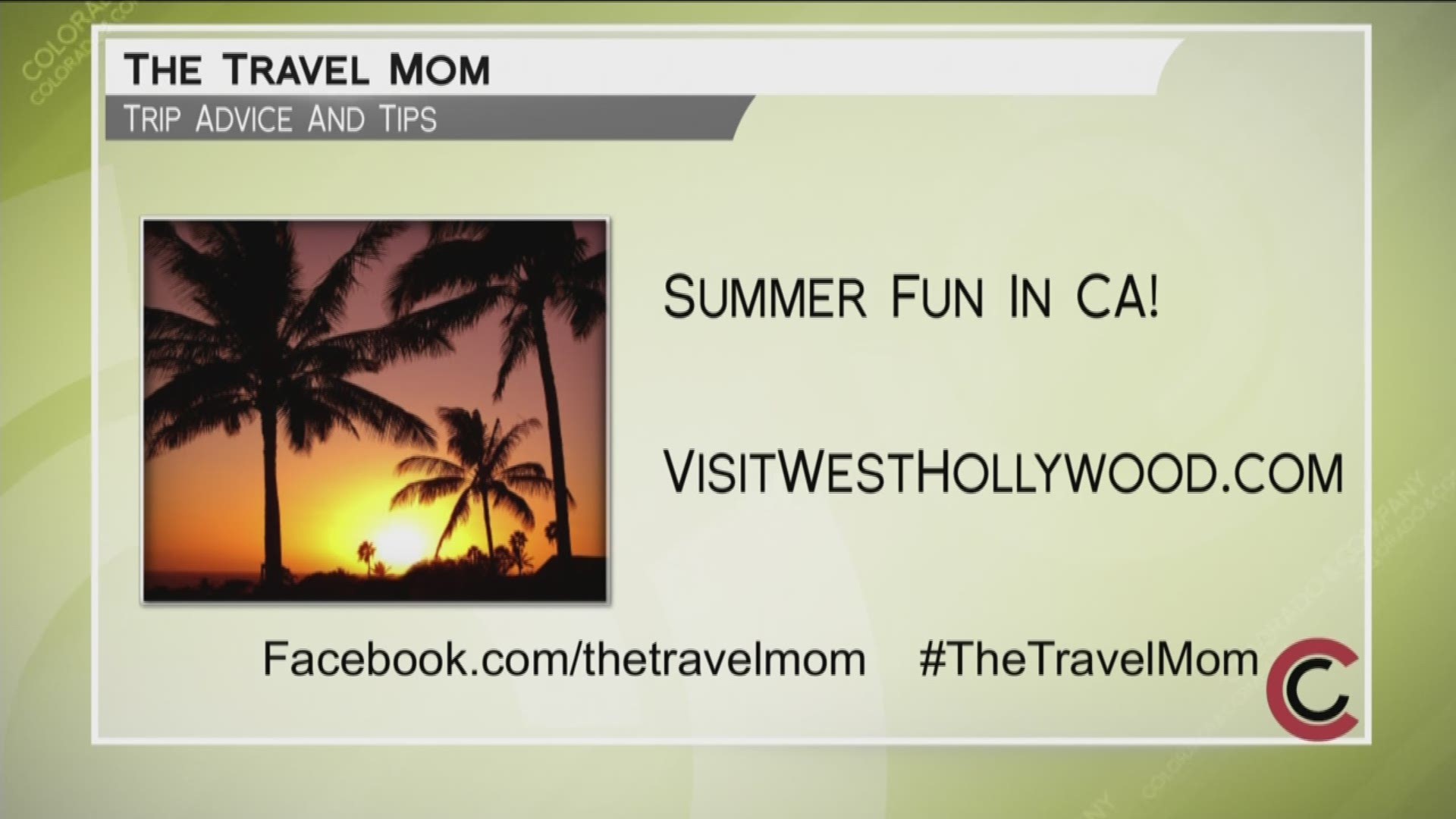 Pack and go with travel tips from the Travel Mom, Emily Kaufman. Learn more about how to plan the perfect West Hollywood Experience at www.VisitWestHollywood.com. 
THIS INTERVIEW HAS COMMERCIAL CONTENT. PRODUCTS AND SERVICES FEATURED APPEAR AS PAID ADVERTISING.