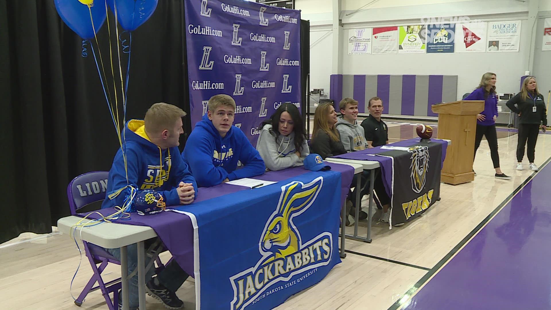 Watch as student-athletes from Lutheran High School sign their National Letters of Intent to play at college and reflect on their careers