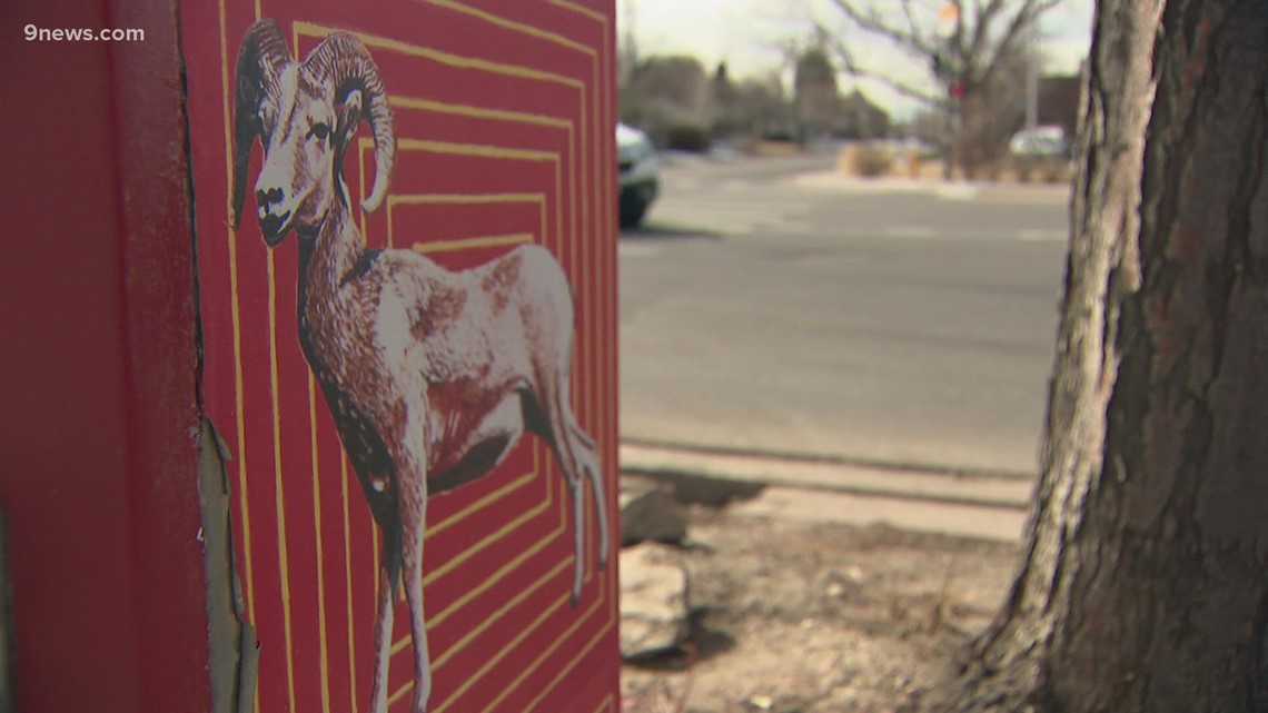 Painted electrical boxes in Denver