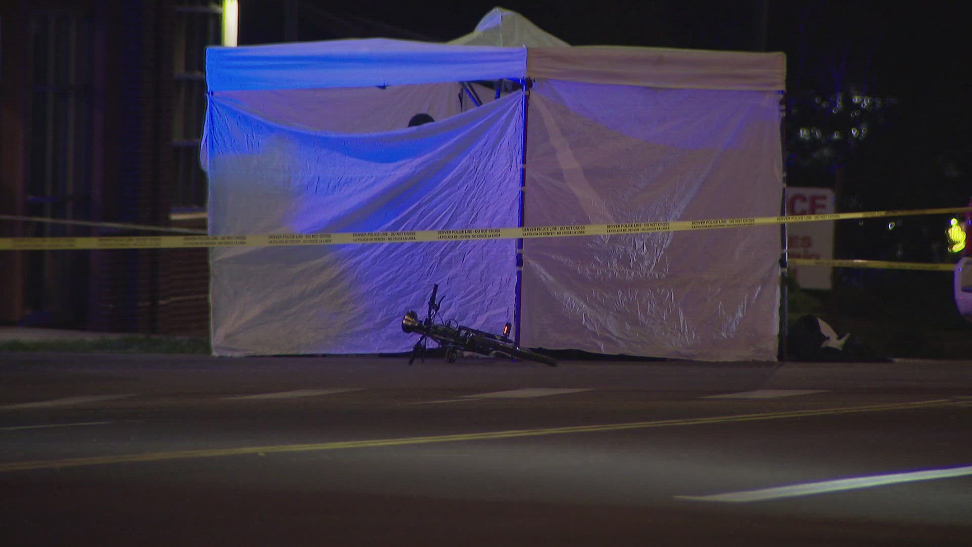 Denver Police posted information to X that a bicyclist was fatally struck by a driver in the area of West 38th Avenue and Tejon Street.