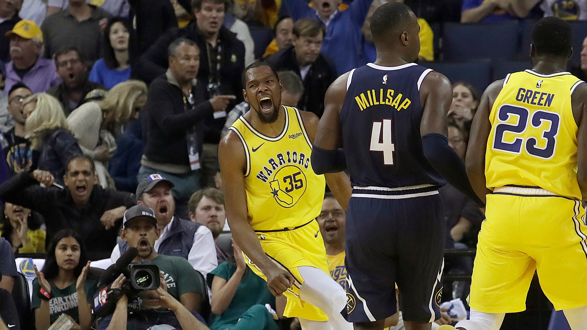 Warriors beat Nuggets, increase lead for top seed in West