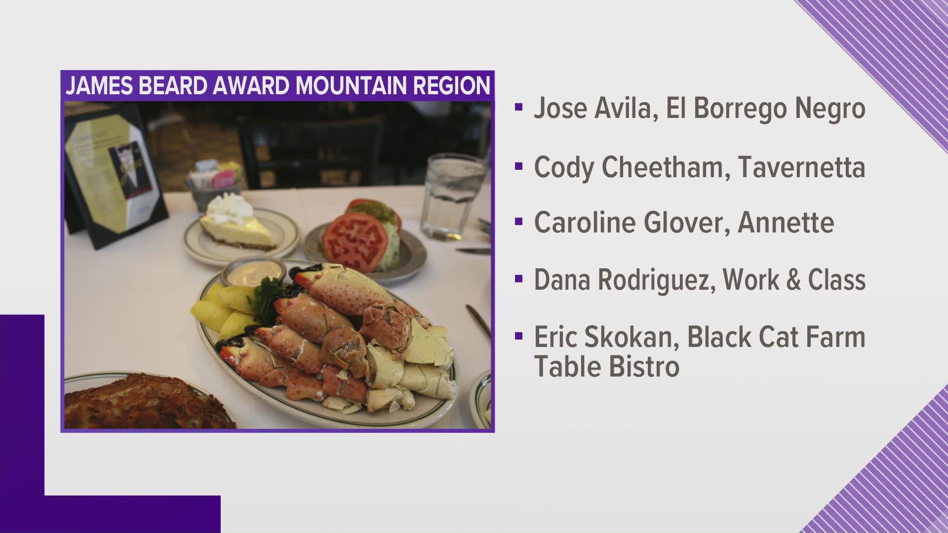 Colorado restaurants, chefs named James Beard Award finalists