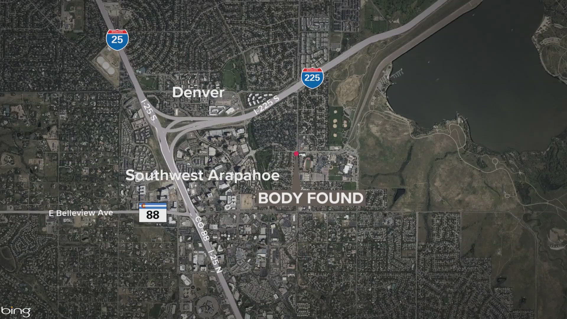 Greenwood Village Police in Colorado said a young adult man's body was found in the area of East Union Avenue and South Yosemite Street.