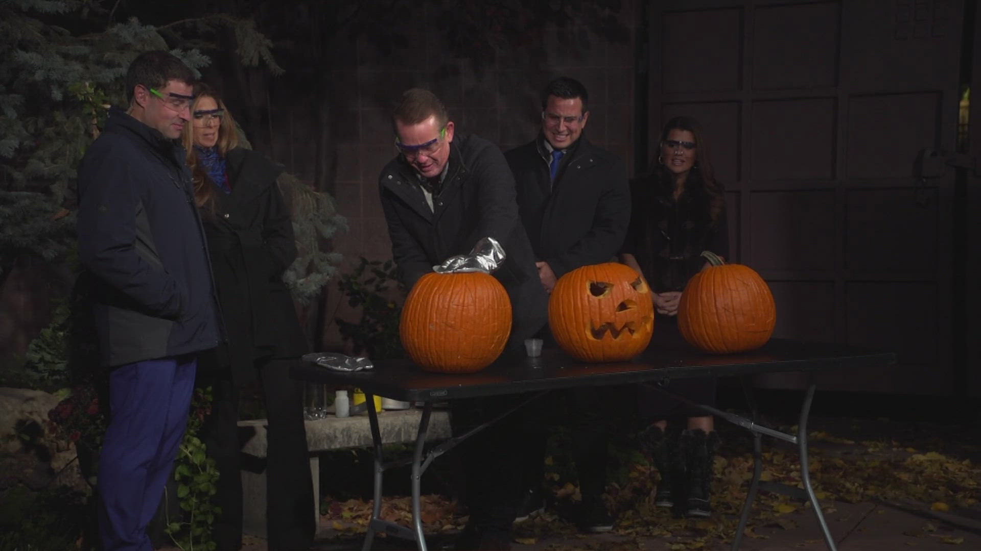 Science guy Steve Spangler brings back his famous exploding pumpkins experiment for Halloween 2024. 