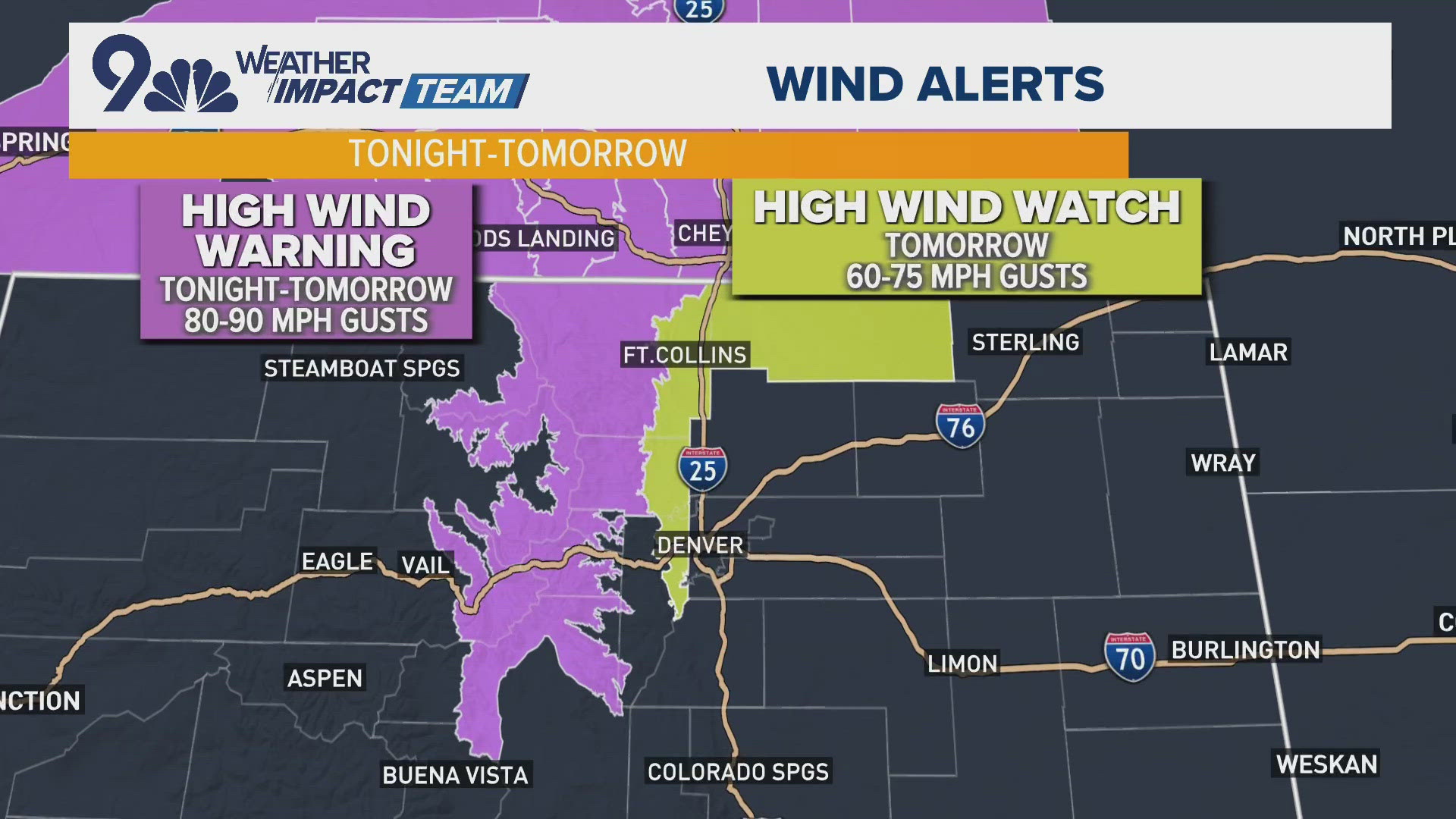 Latest forecast | Strong winds expected for parts of the Front Range ...