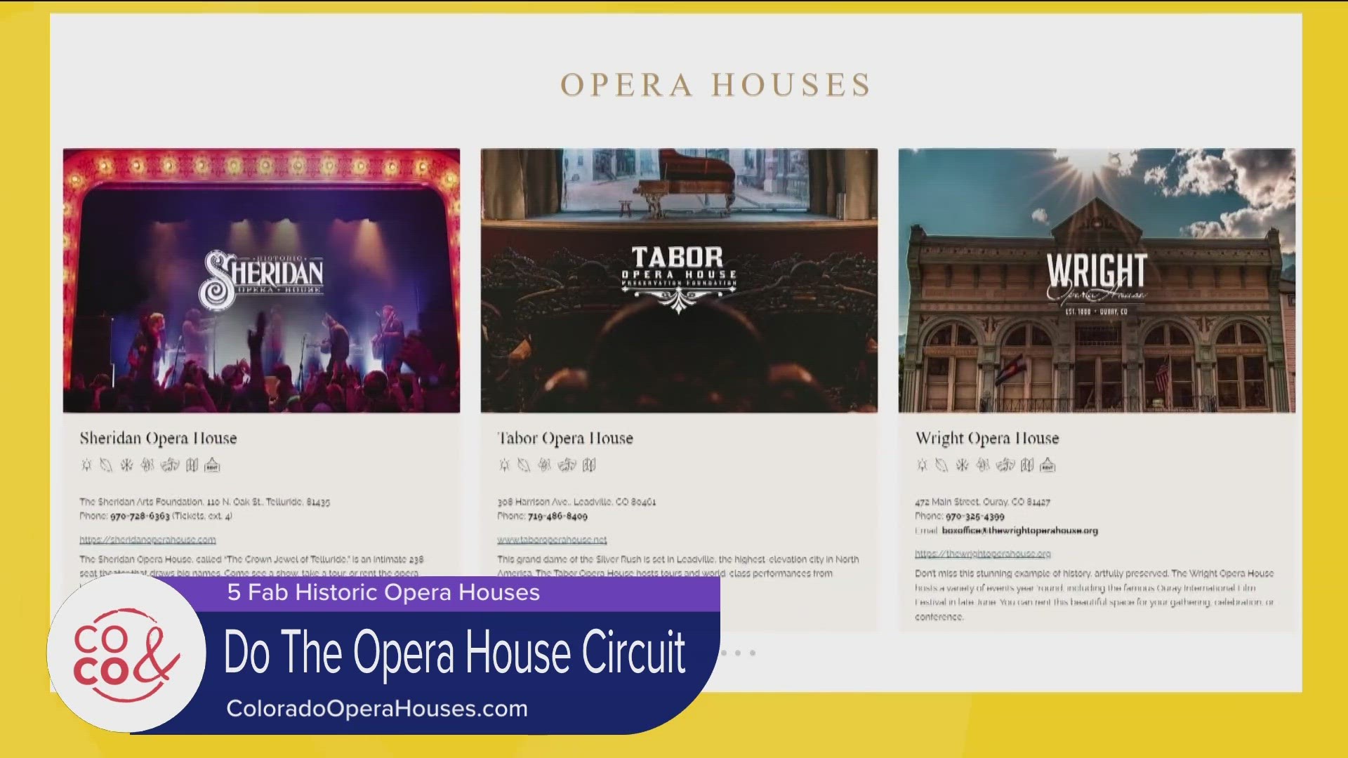 Visit Colorado's historic opera houses this summer! Find details and plan your trip at ColoradoOperaHouses.com. Follow Tomeka on Insta @TravelInStyleWithTomeka.