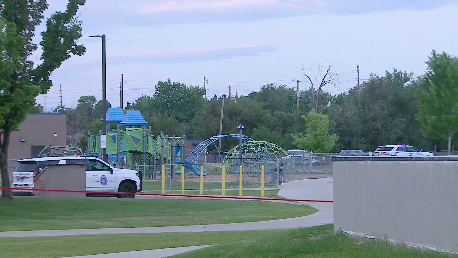The man exchanged gunfire with police while running away from the scene, according to Denver Police.