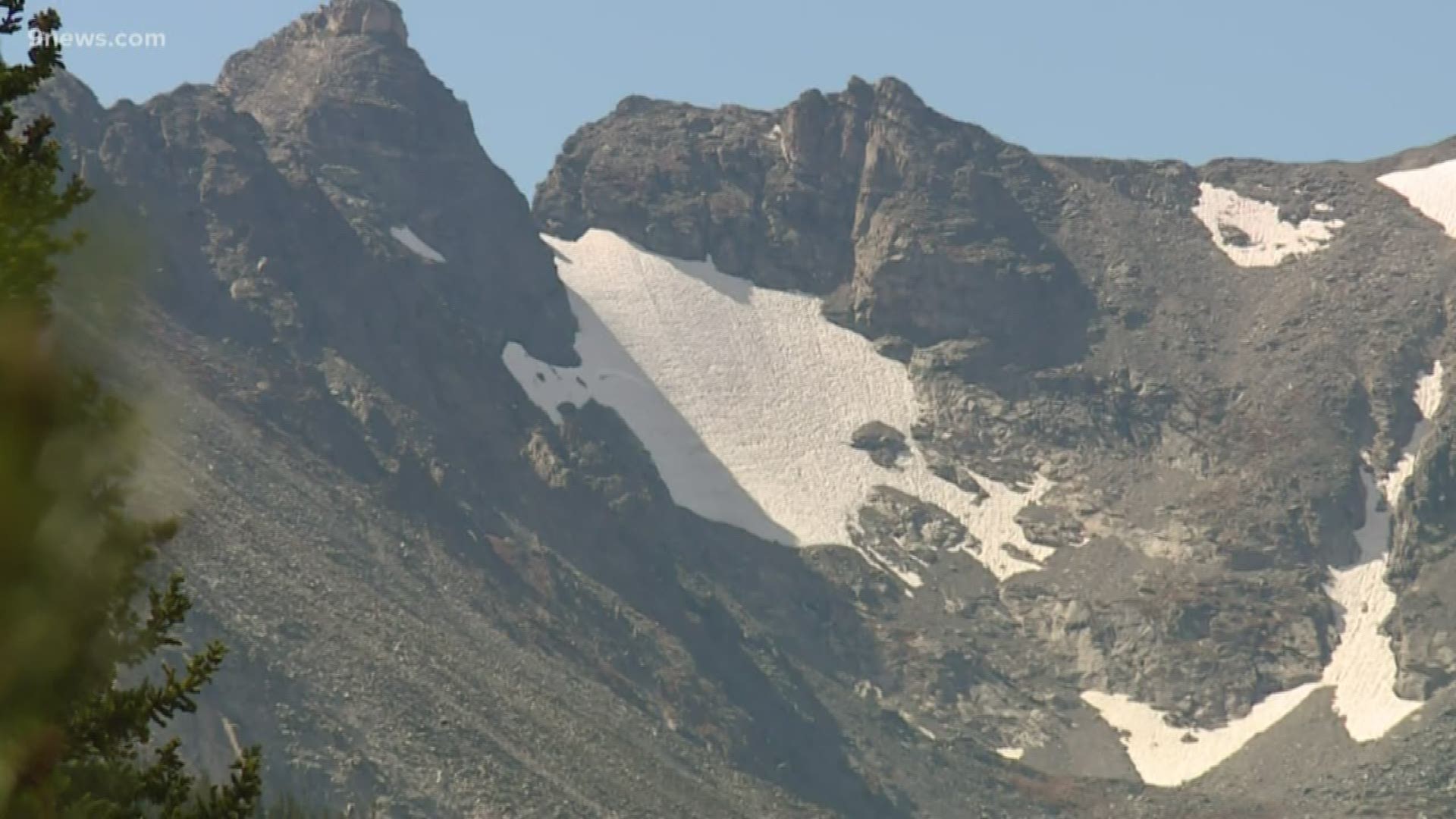 Those patches of snow on our mountain peaks that last through the heat are called perennial ice fields. But sixteen of them are officially named glaciers.