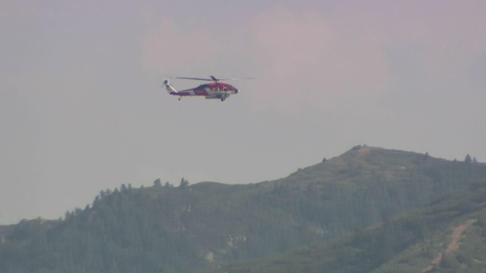 The aerial firefighting has slowed down the fire and given crews on the ground time and space to work.