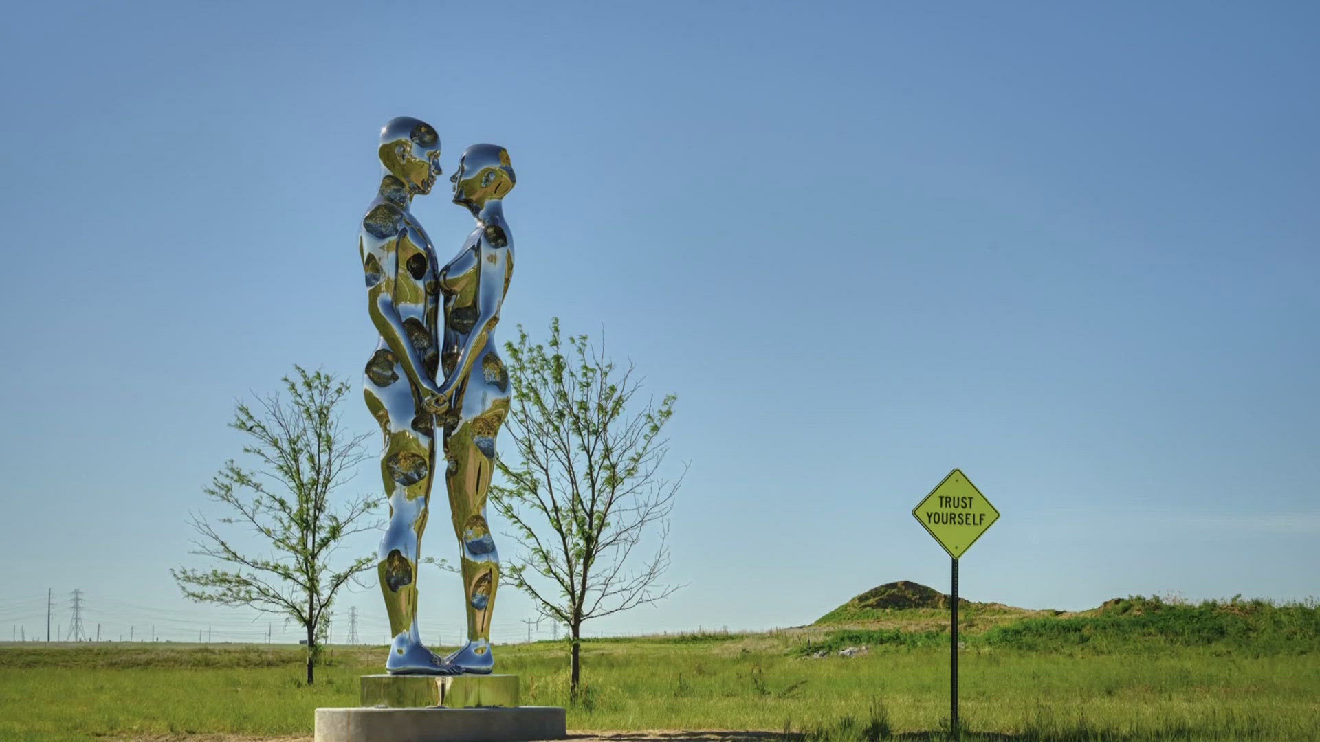 The new installations can be see along a 2-mile art walk located at Hogan Park at Highlands Creek.