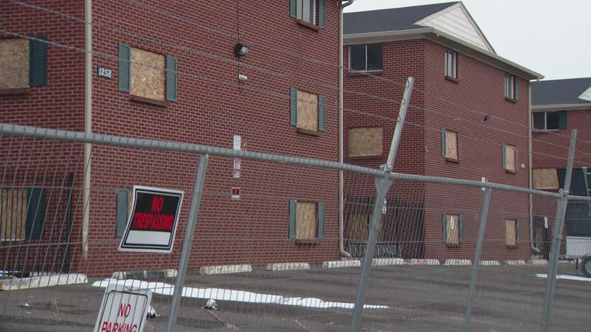 The city said it is providing relocation assistance for qualified residents as it continues to pursue legal action against the apartment's management company.