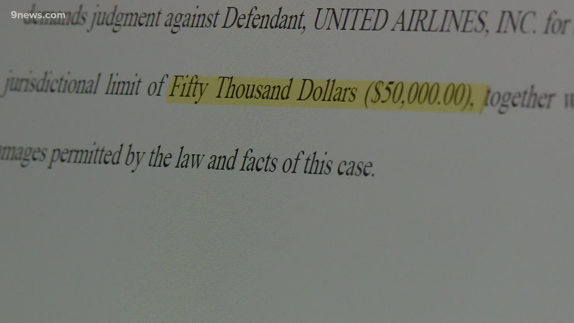 The civil lawsuits claim the two passengers from Hawaii suffered significant trauma and stress when United 328's engine exploded after takeoff from DIA.