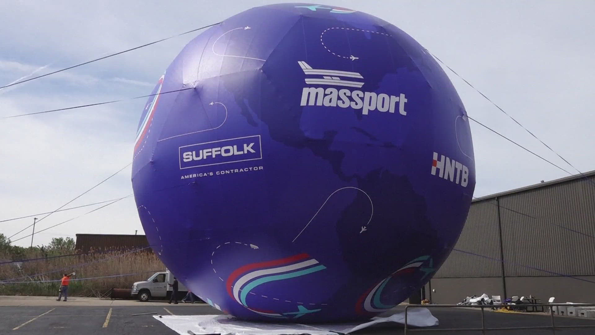 World's largest soccer ball rises in Massachusetts | 9news.com
