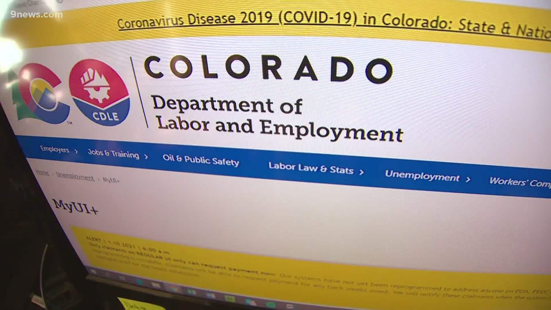 Colorado unemployment news CDLE estimates 12,100+ new claims