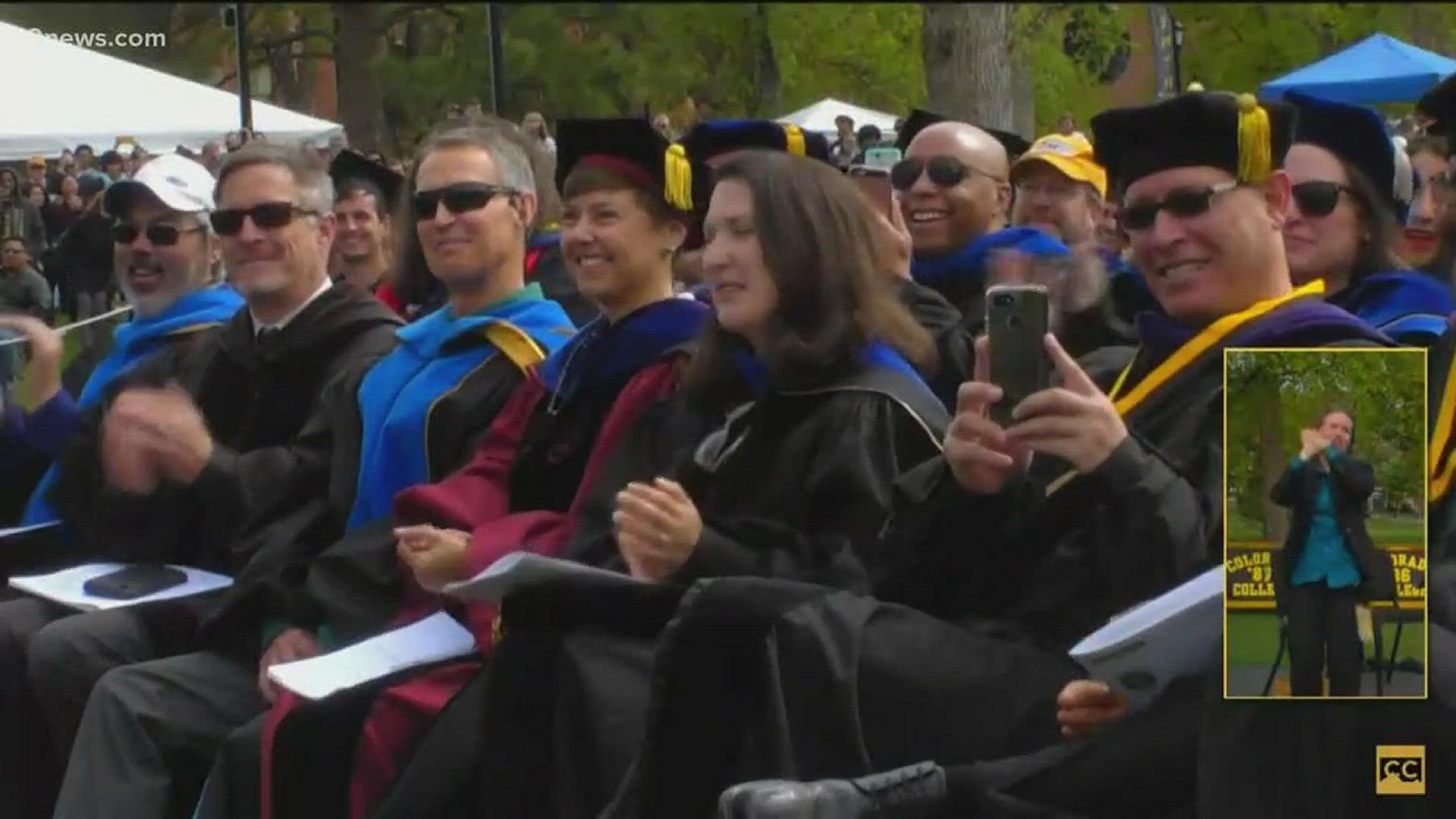 Oprah Winfrey spoke to the class of 2019 at Colorado College in Colorado Springs over the weekend.