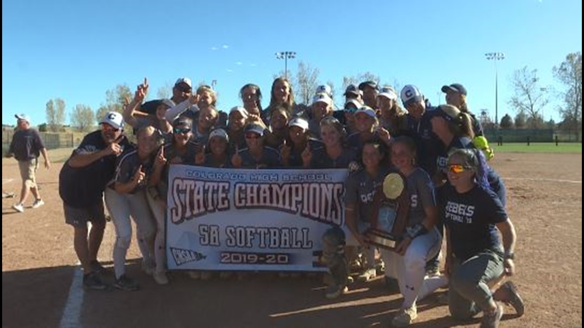 Columbine softball wins its first-ever 5A softball title with the 7-1 win over Fossil Ridge