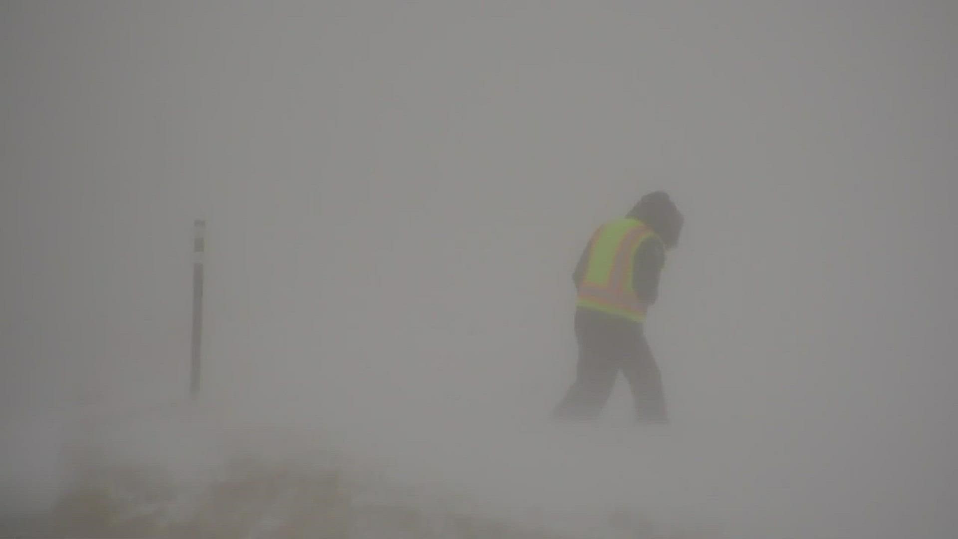 While conditions in Denver were pretty mild, a blizzard slammed large swaths of the plains south and east of the city Monday night and Tuesday morning. And Meteorologist Cory Reppenhagen was in the worst of it.
