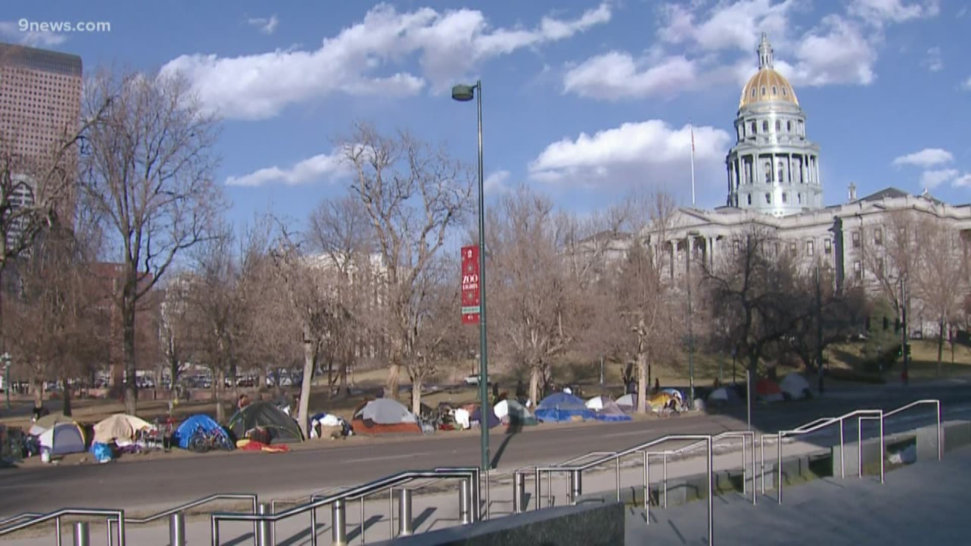 Denver police said the camping ban enforcement could resume by the end of the week. The ban requires officers to try and connect people with resources upon contact.