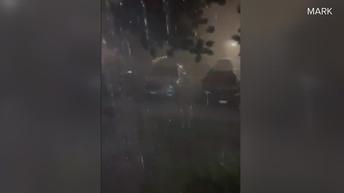 YOUR VIDEOS: Heavy rain downpour in Denver metro area Tuesday night