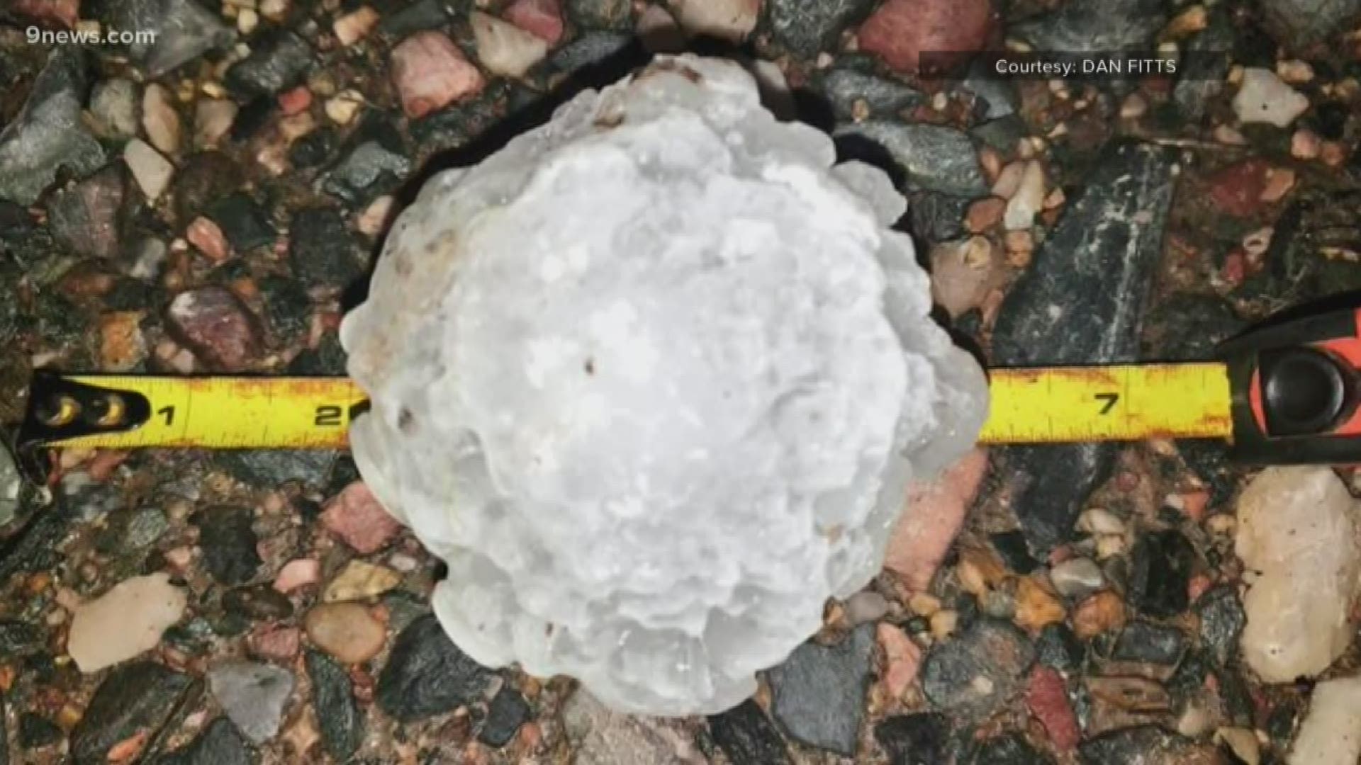Hail the size of grapefruit fell on the eastern plains Sunday night, causing lots of damage to homes, cars and crops. Fortunately, no major injuries were reported.