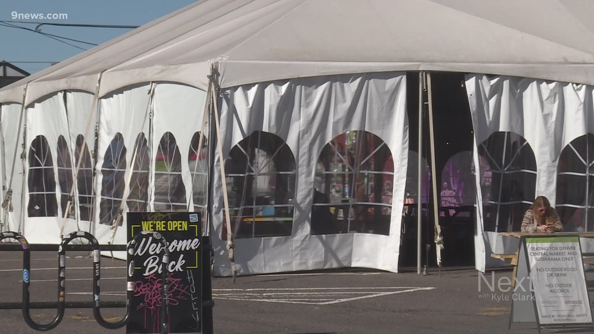 To Tent Or Not A Look At Winter Dining During Covid 9news Com - Outdoor Winter Patio Tents