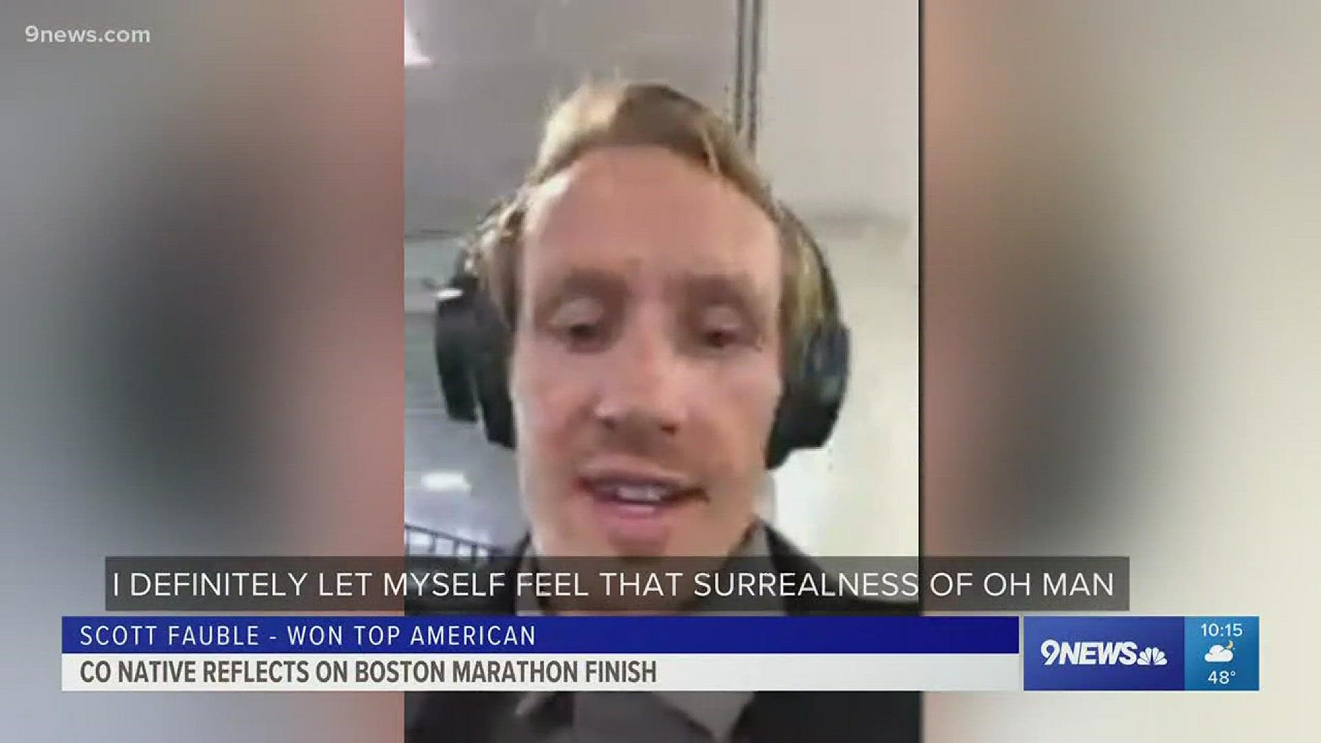 After running 5 minutes with the lead group in the Boston Marathon, Wheat Ridge grad Scott Fauble became the top American finisher. The two hour and ten minute race time was a personal best for him.