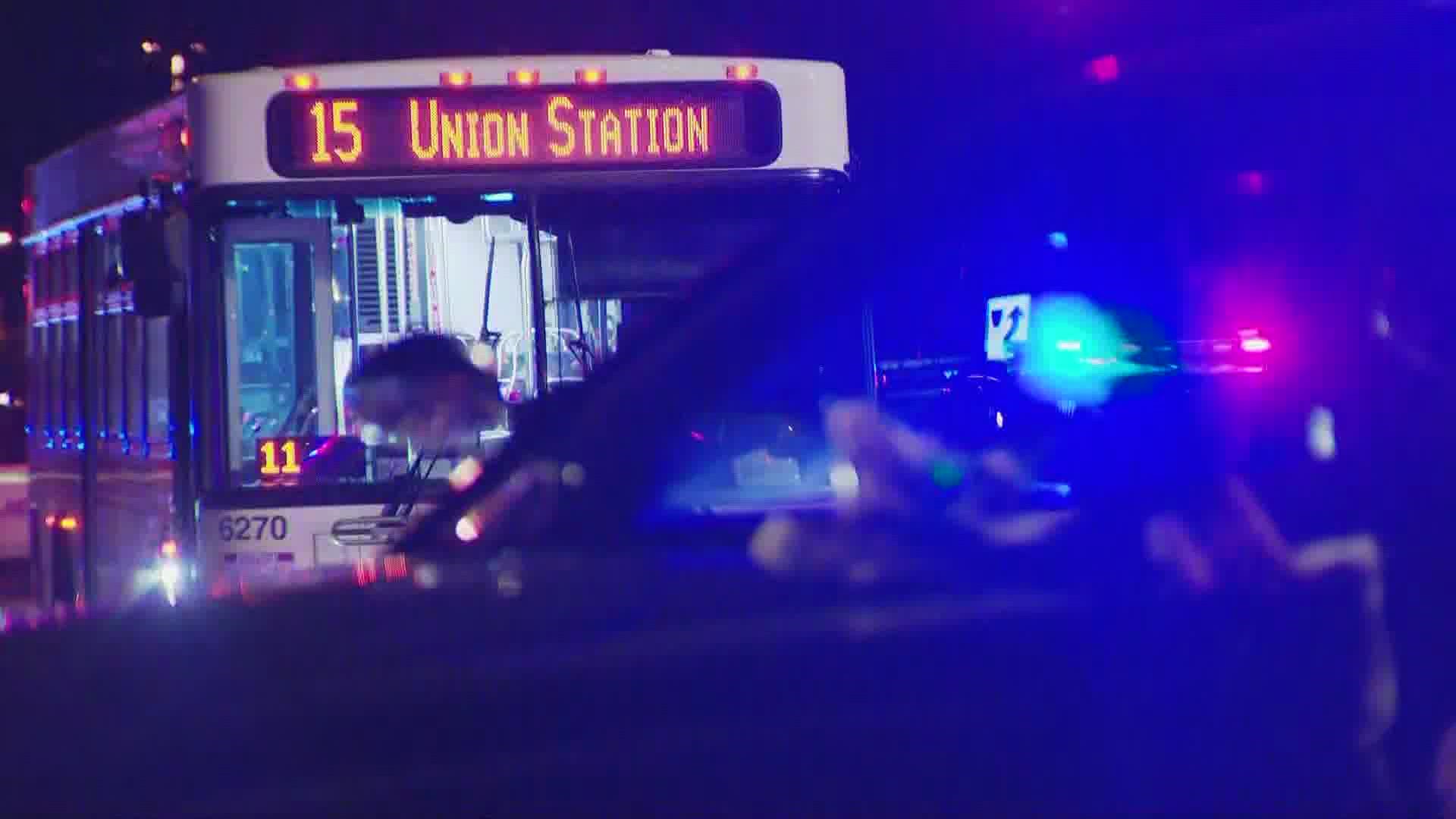 The shooting happened Sunday evening on a #15 bus near the intersection of Colfax Avenue and Moline Street.