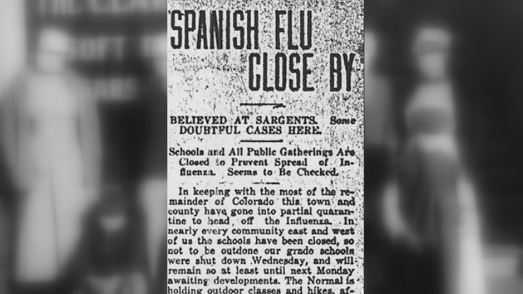 Gunnison Spanish flu