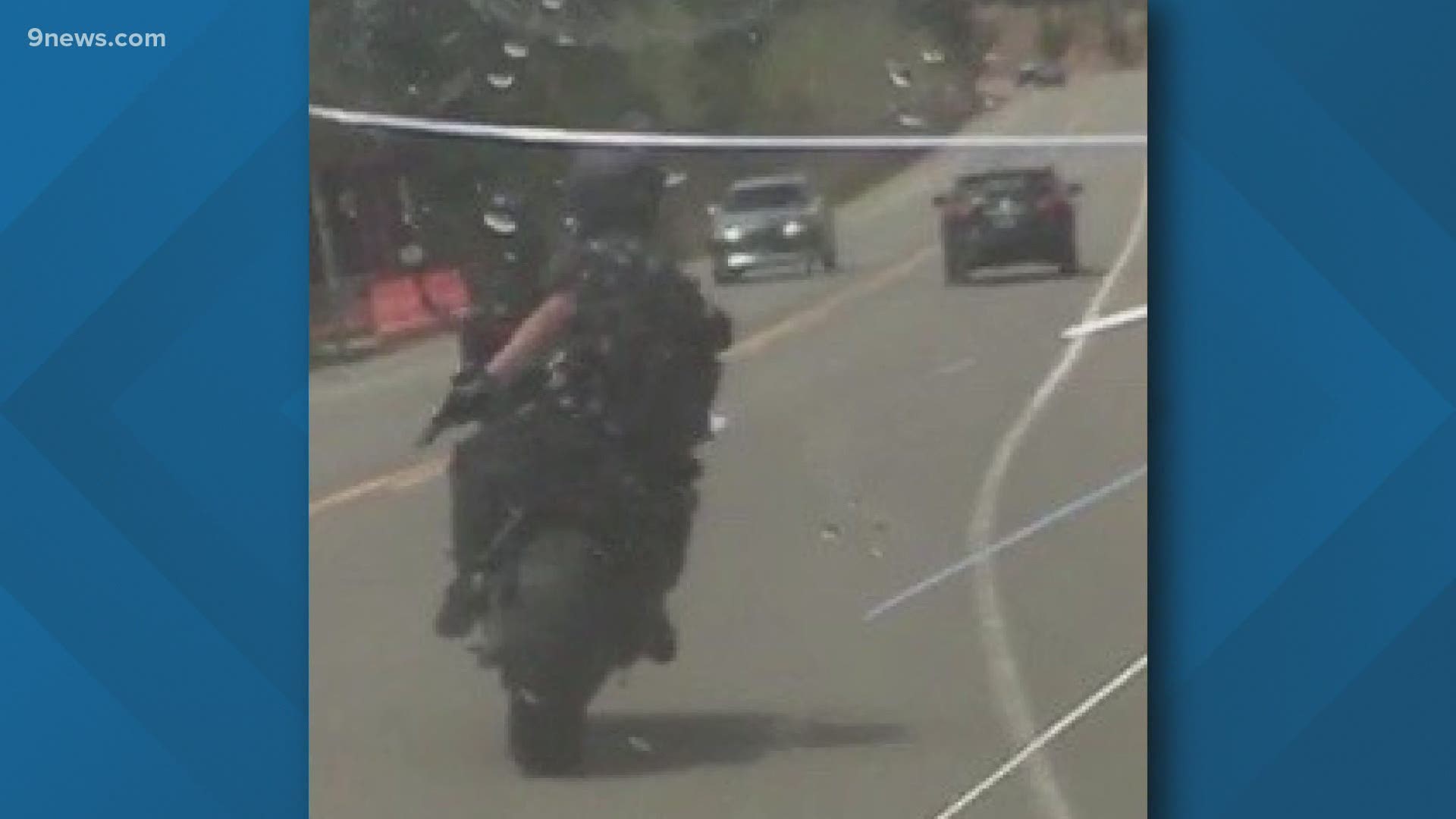 Three speeding motorcyclists were last seen traveling northbound at the 47-mile-marker of the Peak-to-Peak Highway.