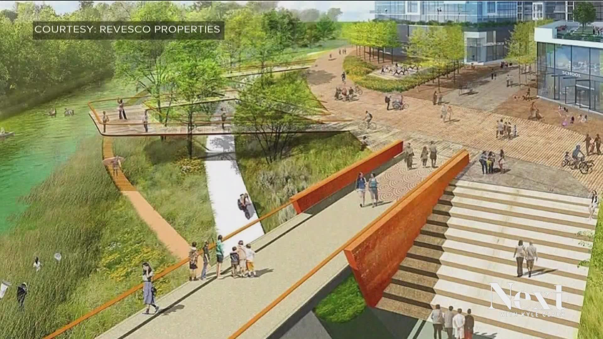 There's a massive development project planned for the land next to the park and eventually the park itself. Denver says it's in the permit phase.