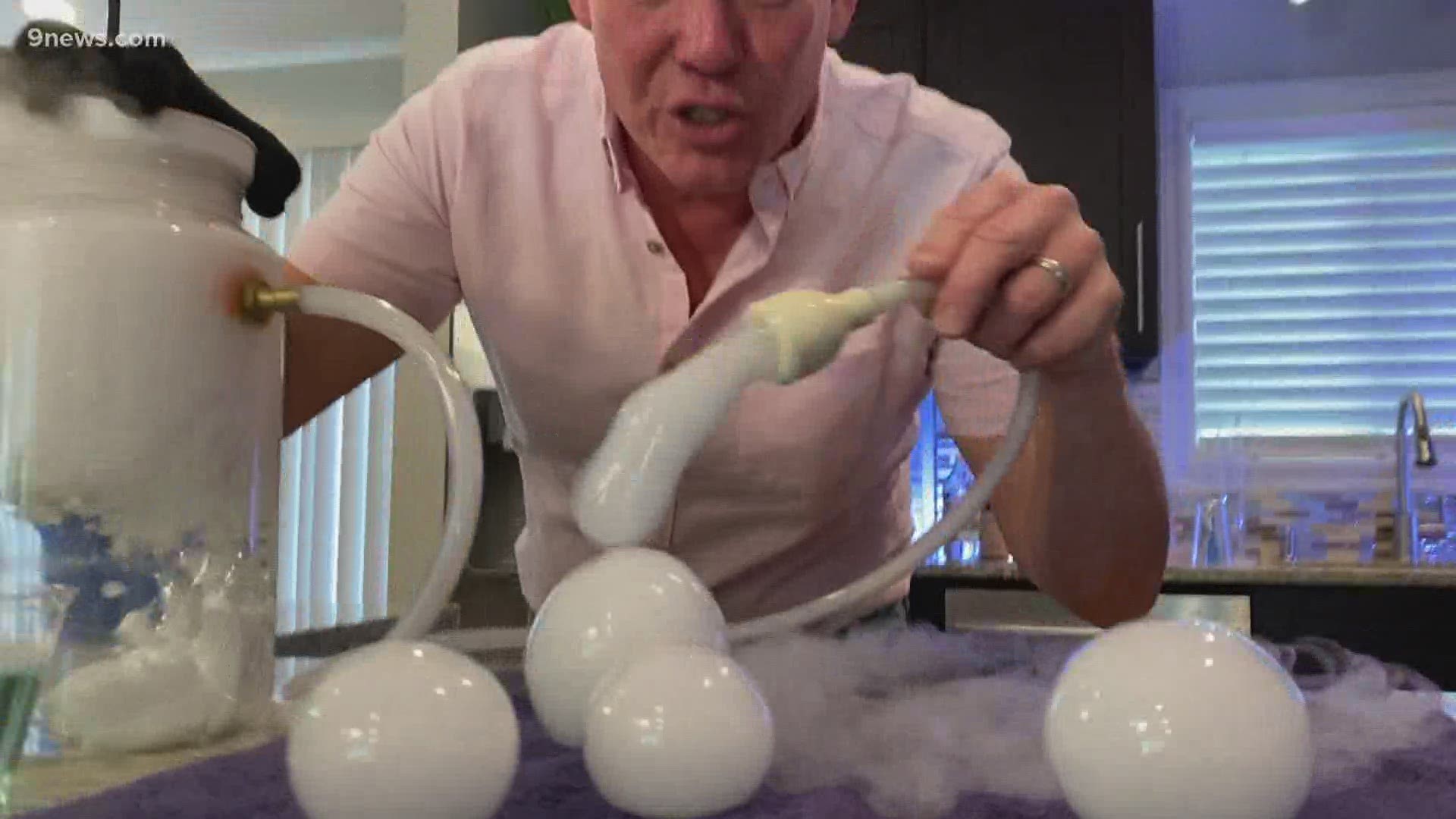 Dry ice isn't just for Halloween. Science guy Steve Spangler shows how frozen carbon dioxide can be a year-round staple.