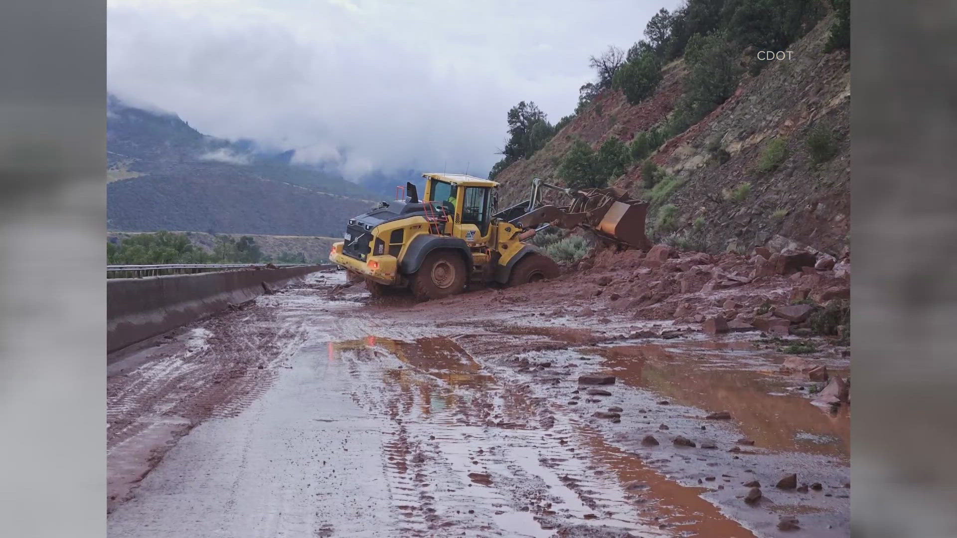 CO 82 is closed about five miles south of Glenwood Springs while CDOT works to clear the highway.