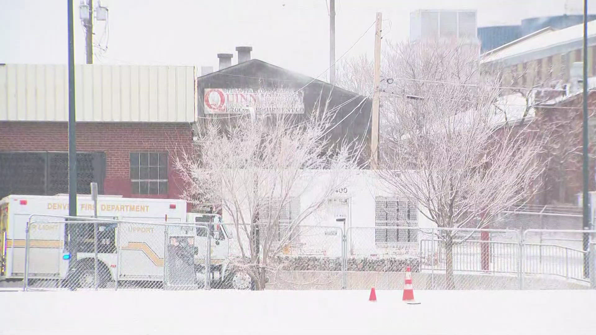 Denver Fire crews battle warehouse fire | 9news.com