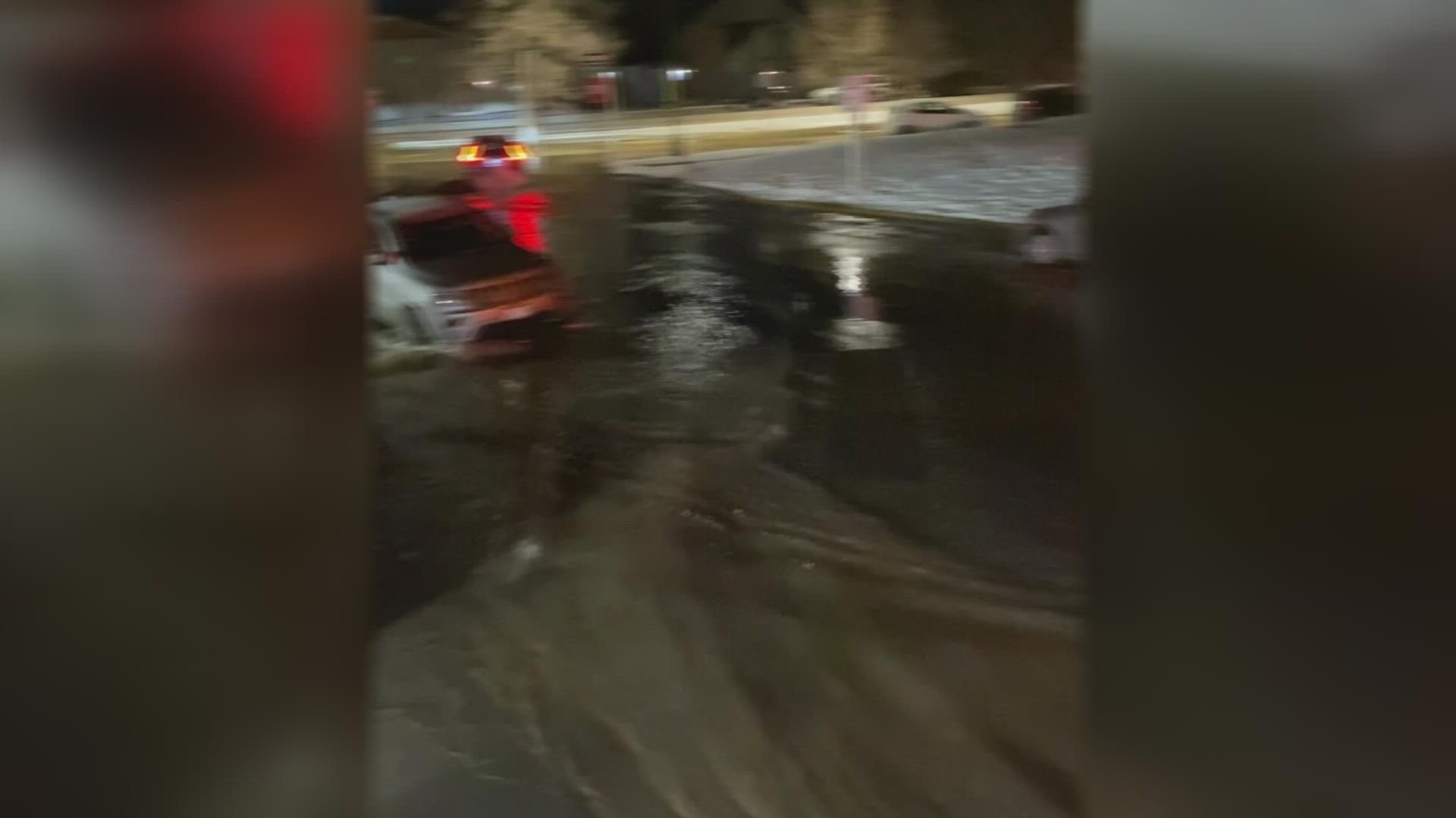Thousands of gallons of water flooded into an east Denver condo complex's underground garage. (Video courtesy: Alexandra Lansing)