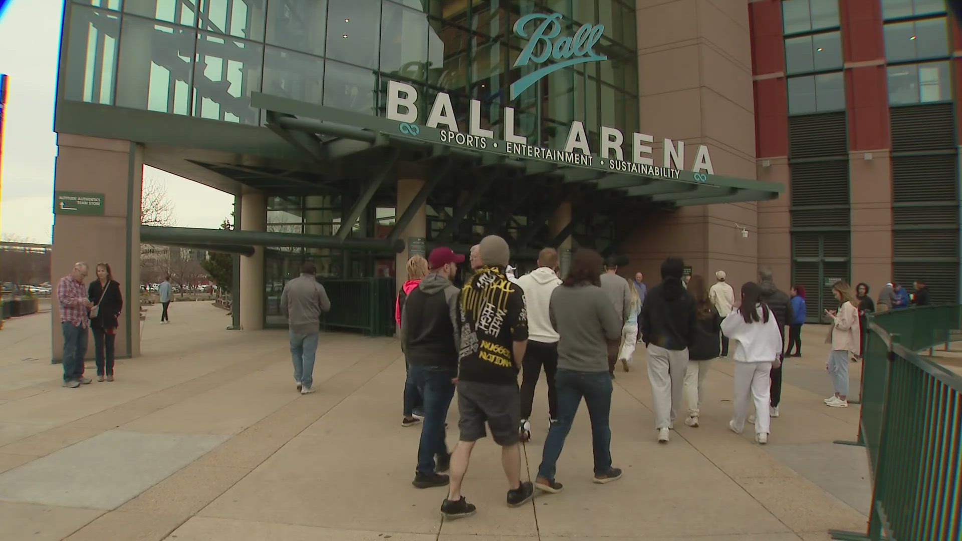 Fans from far and wide traveled to Denver to watch games hosted at Ball Arena. 