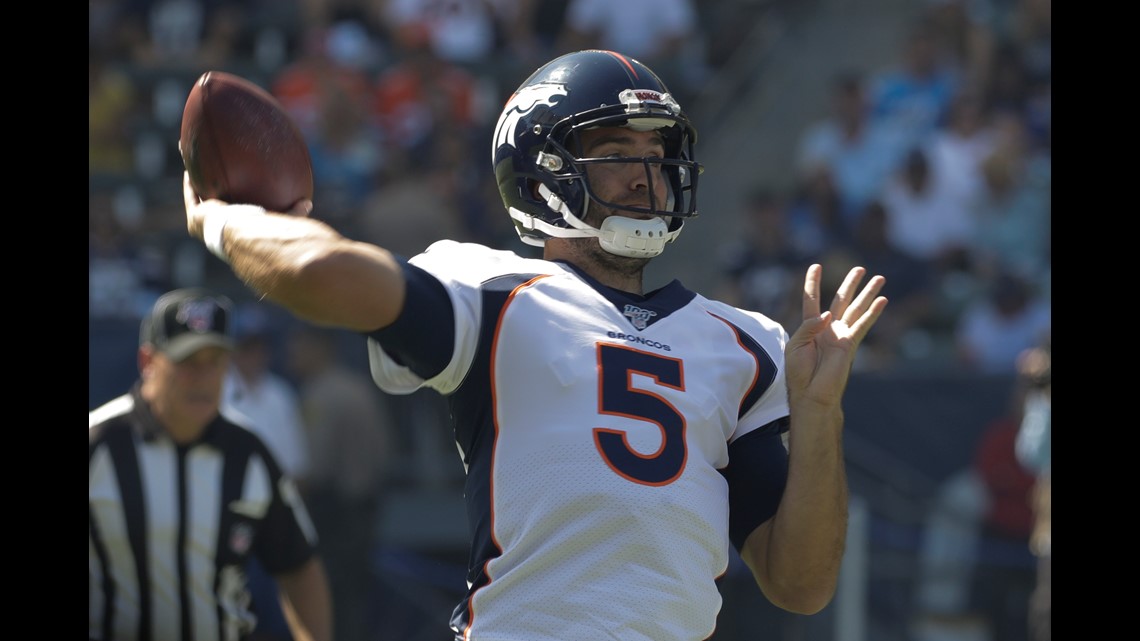 Denver Broncos get 1st win in LA over Chargers | 9news.com