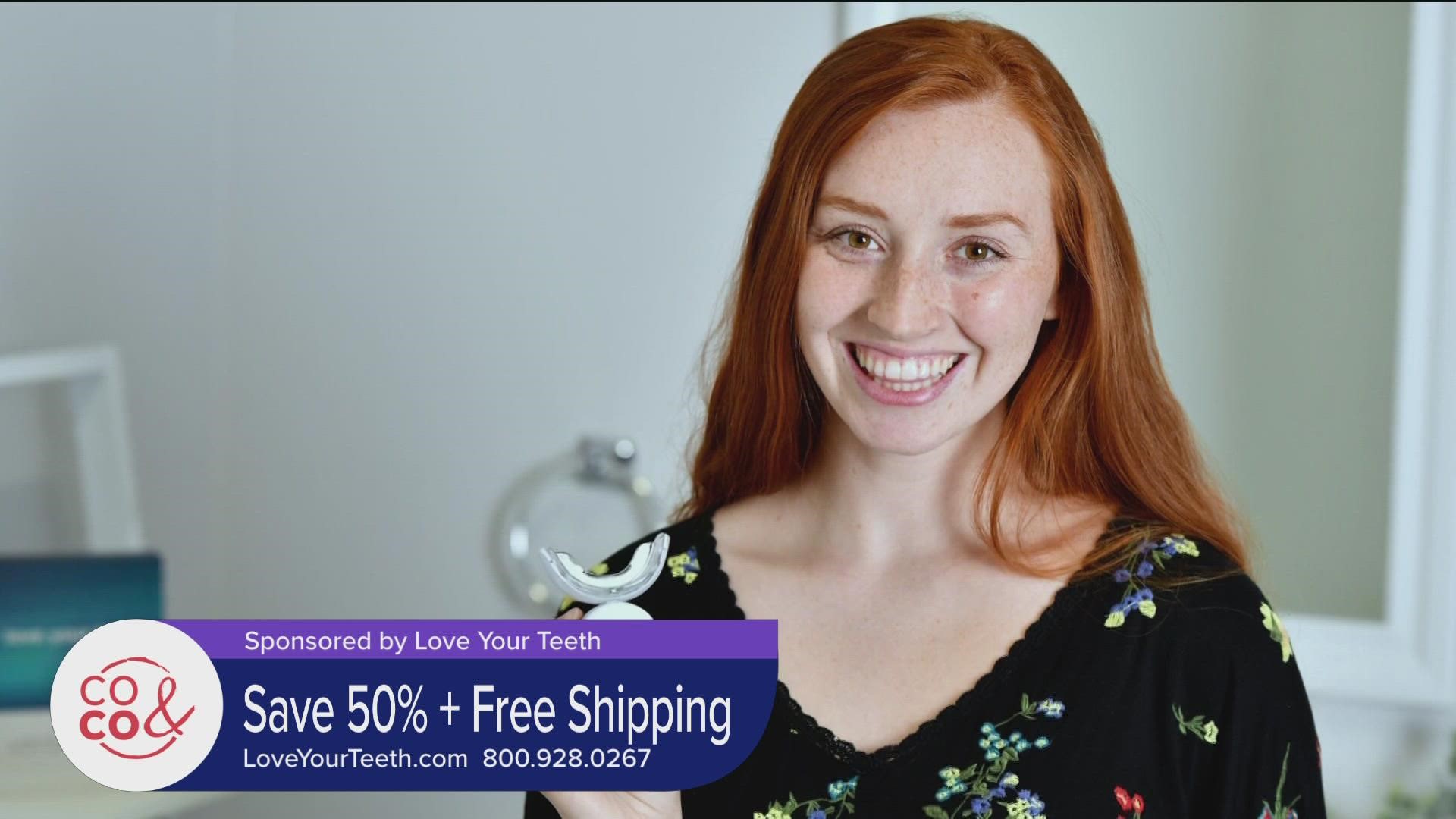 Save 50% on your Love Your Teeth Whitening System and get free shipping when you order at LoveYourTeeth.com. You Can also call 800.928.0267. **PAID CONTENT**