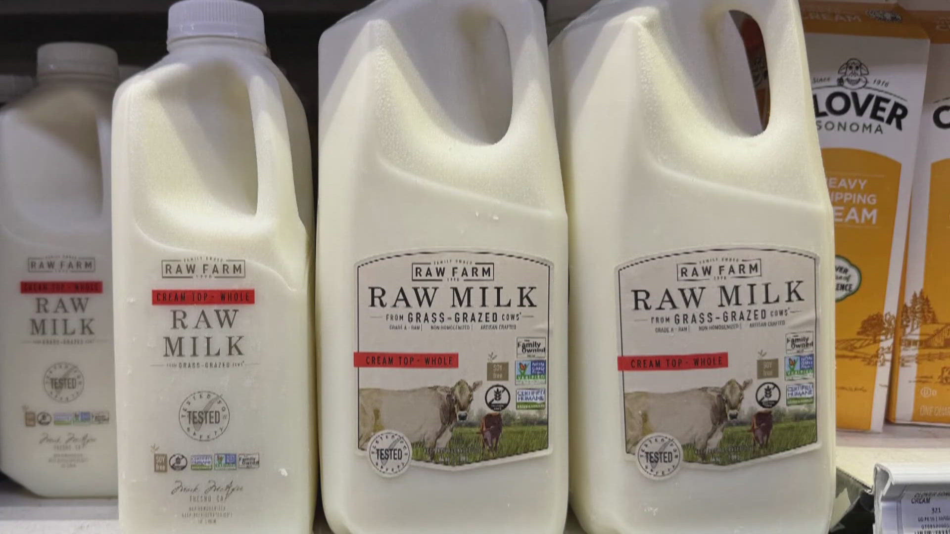 The batch of whole raw milk from Raw Farms LLC was recalled this week after health officials detected bird flu in a sample sold in stores.