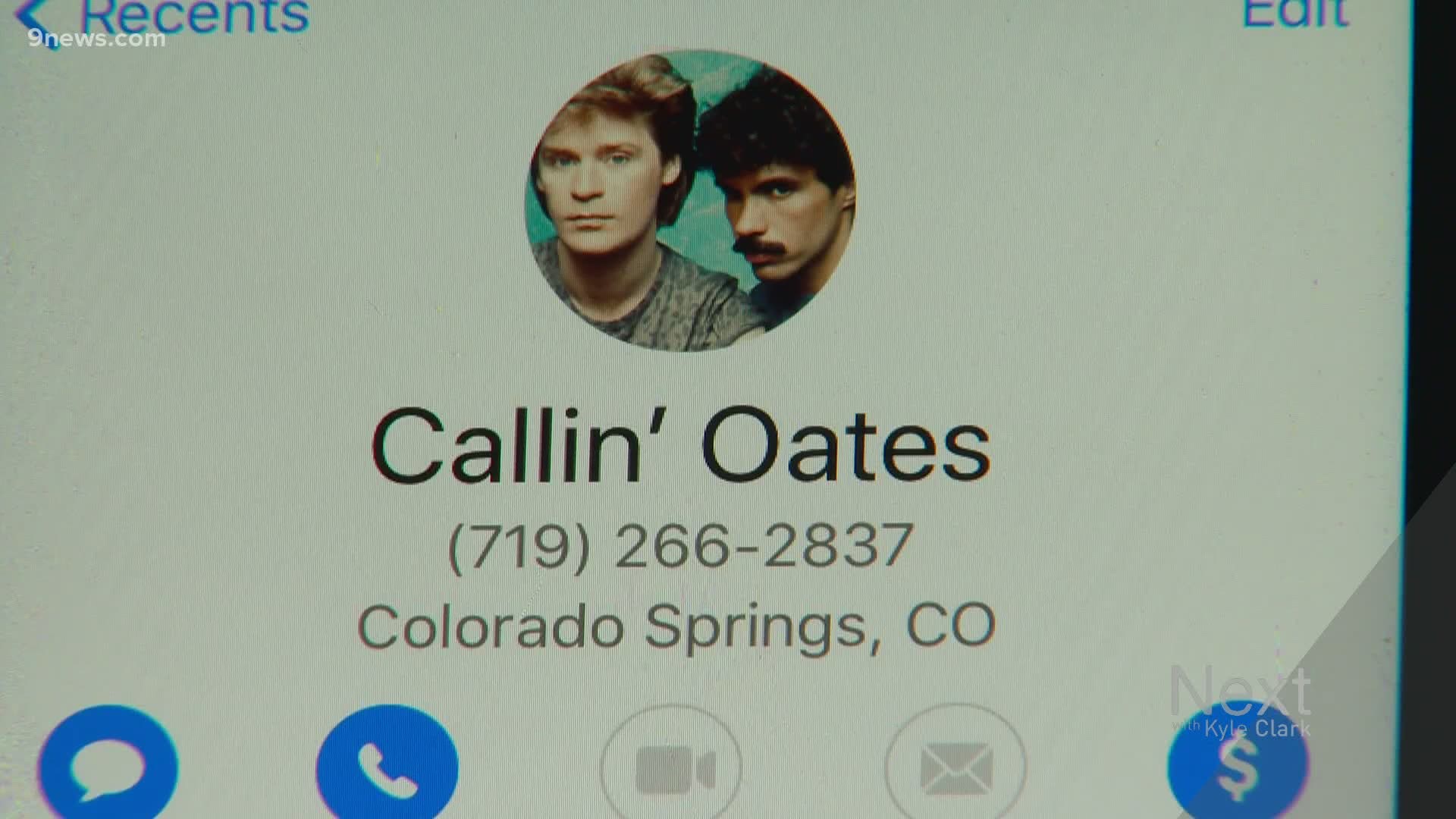 Michael Selvidge created Callin' Oates, a hotline for Hall and Oates music, years ago with a Colorado phone number.