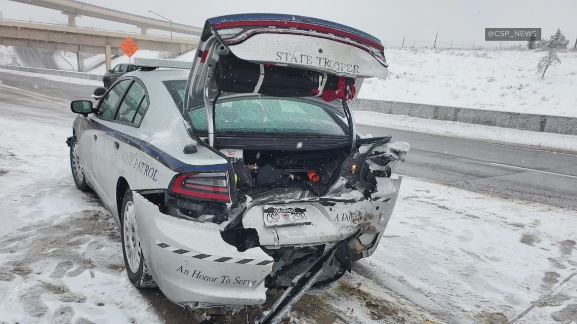 CSP says twice this month drivers have crashed into first responder vehicles